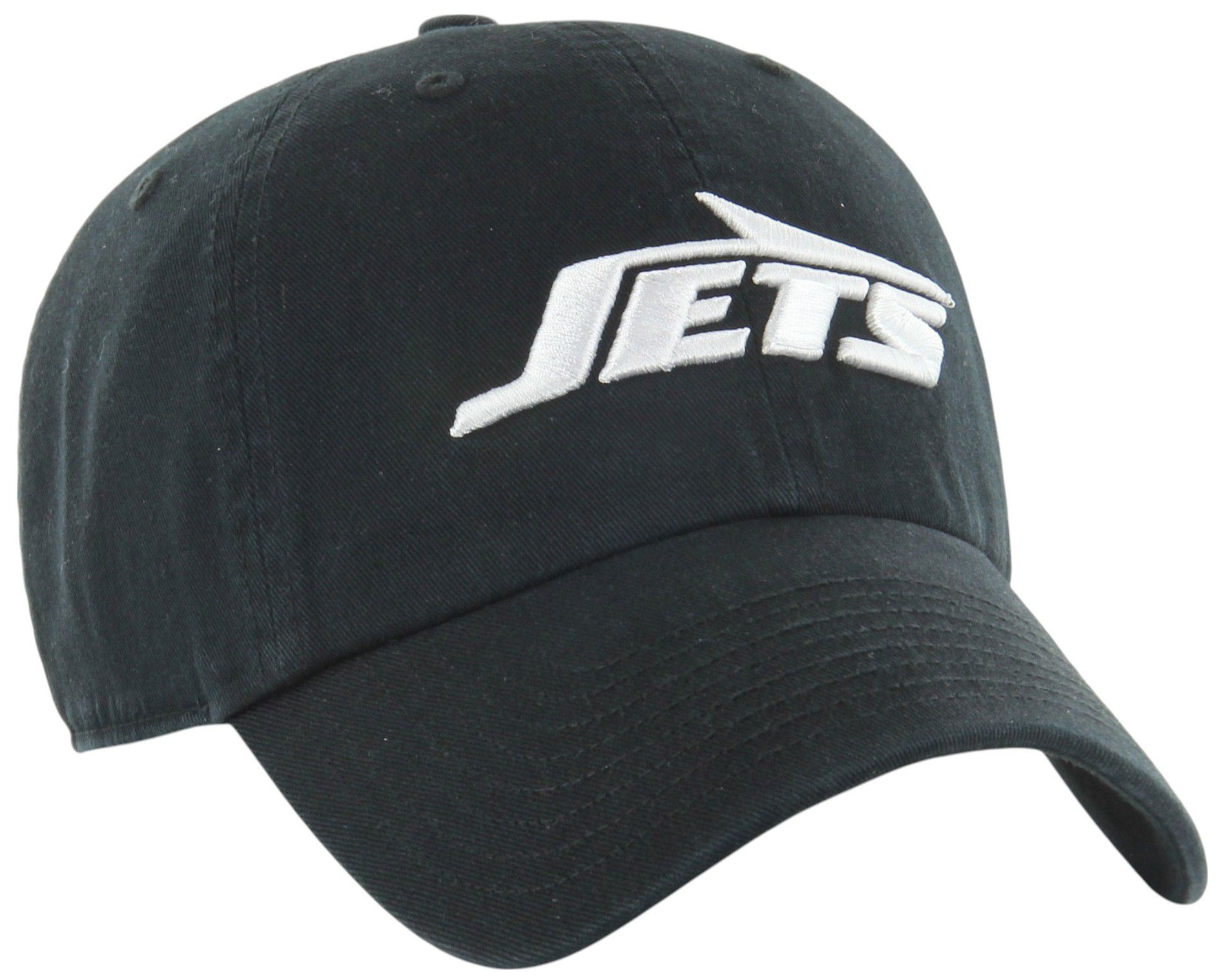 '47 Adult New York Jets Black Clean Up Adjustable Hat product image