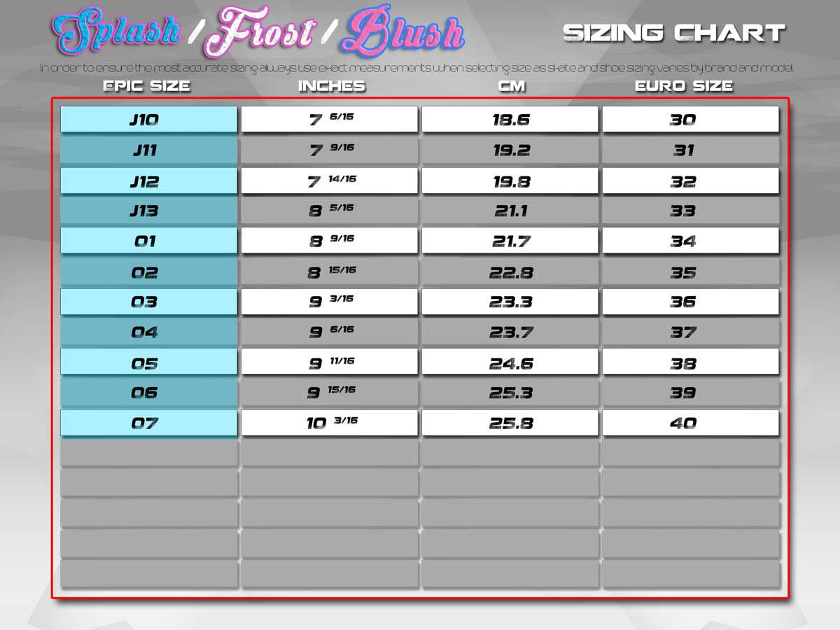 Epic Skates Women's and Youth Frost Quad Roller Skates product image