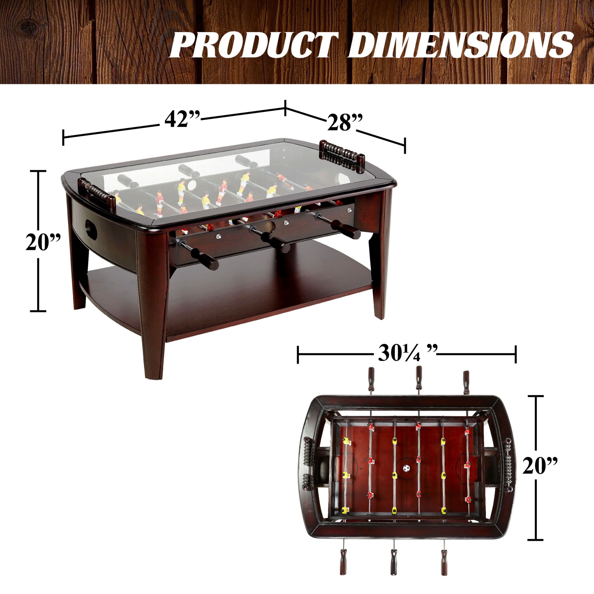 Barrington Billiards Foosball Coffee Table Game product image