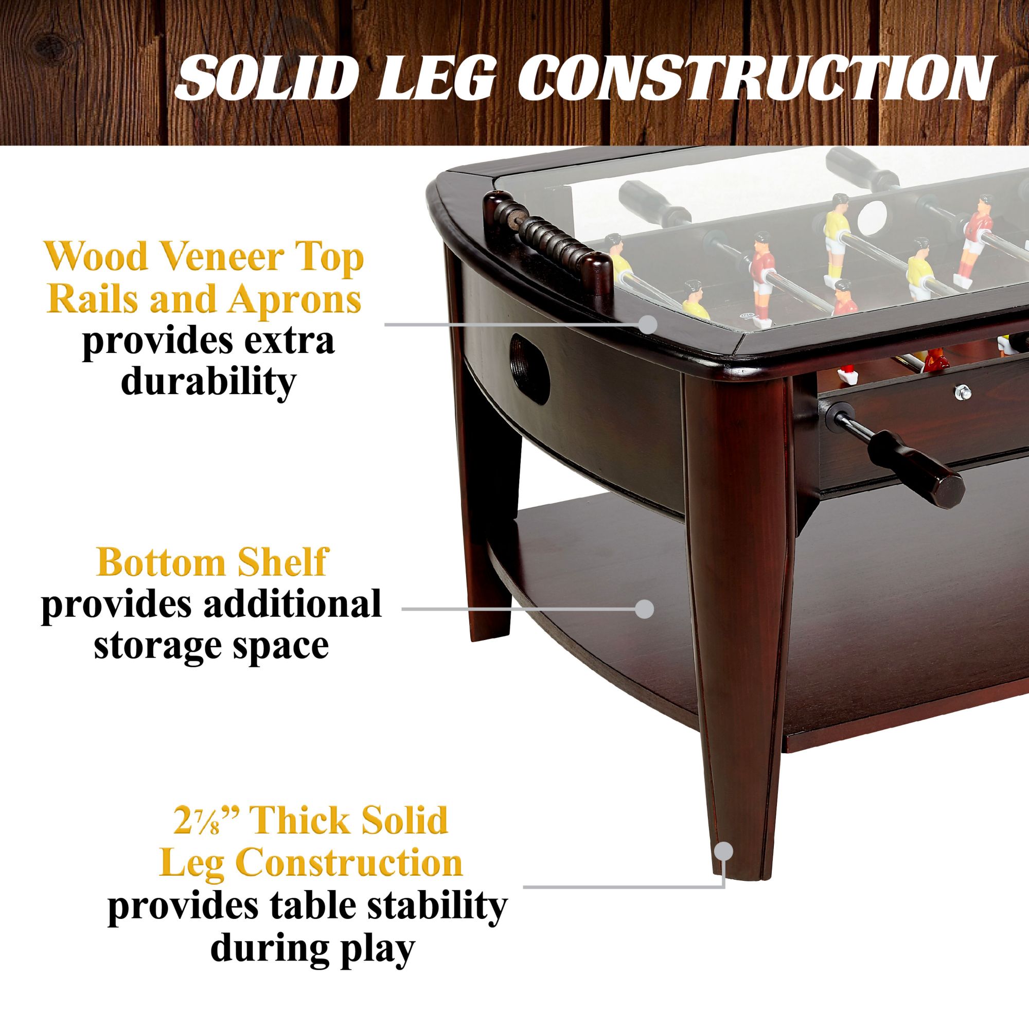 Barrington Billiards Foosball Coffee Table Game product image