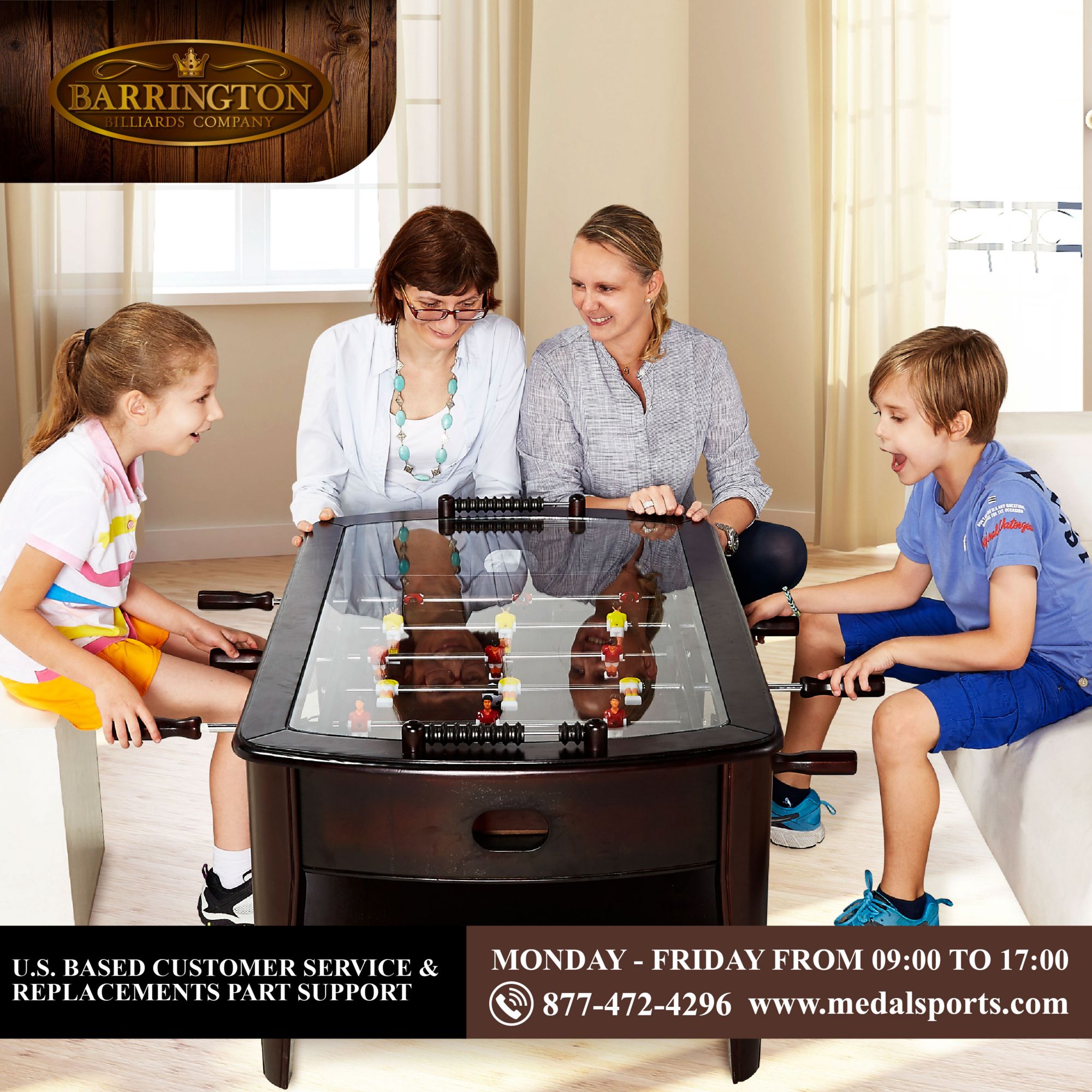 Barrington Billiards Foosball Coffee Table Game product image