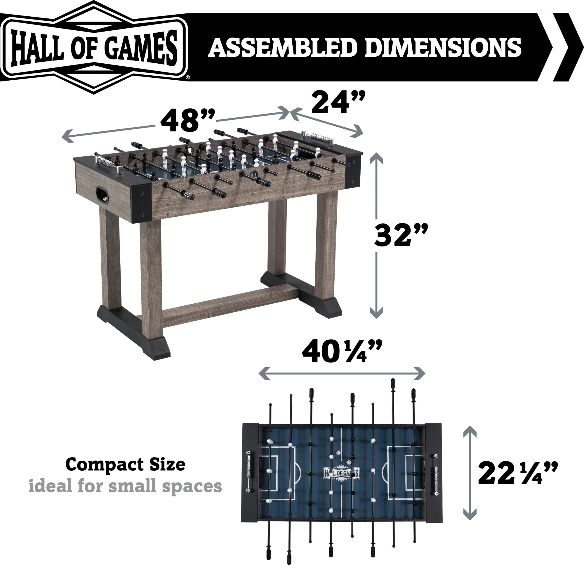 Hall of Games Charleston Foosball Table product image