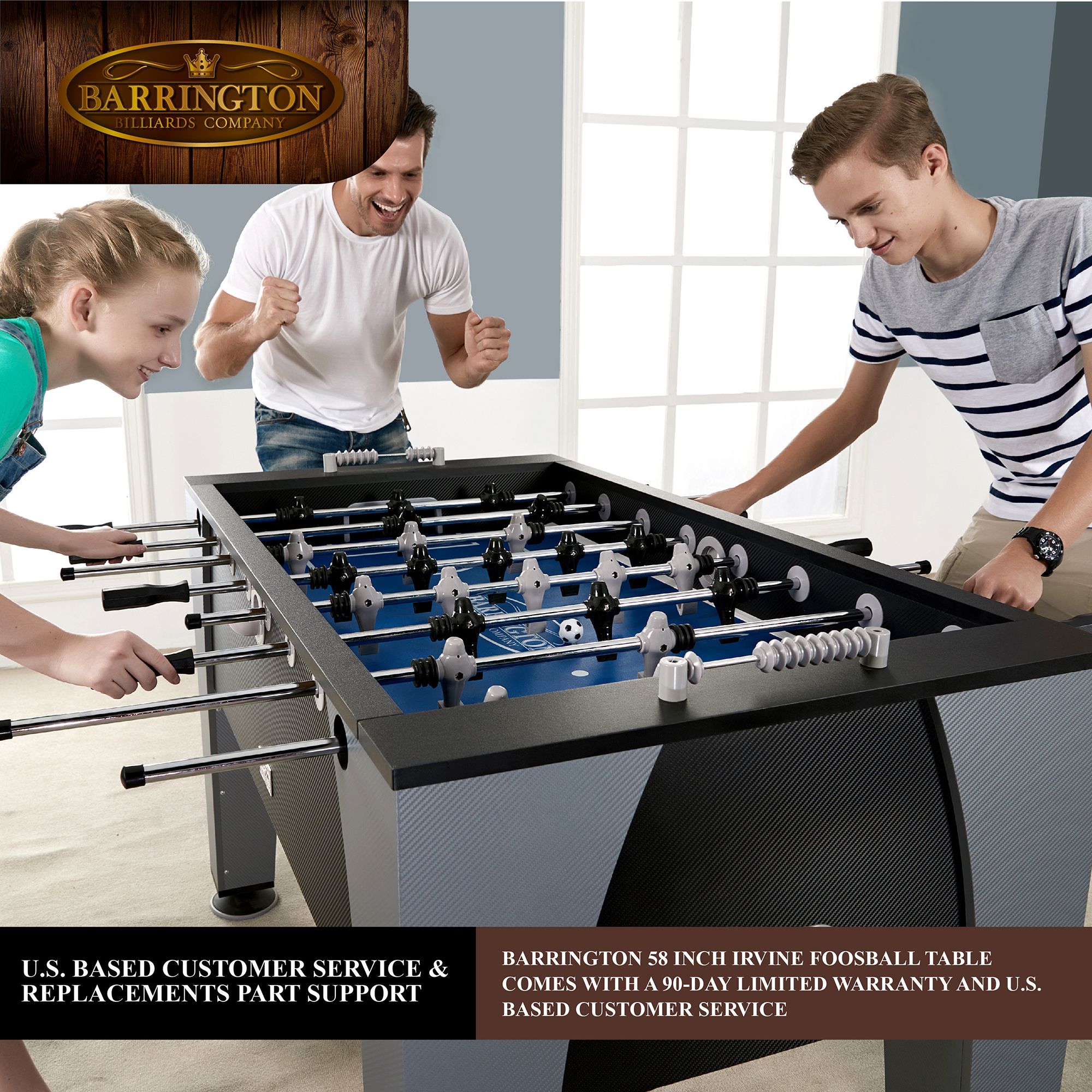 Barrington Billiards Irvine 58 In. Foosball Table product image