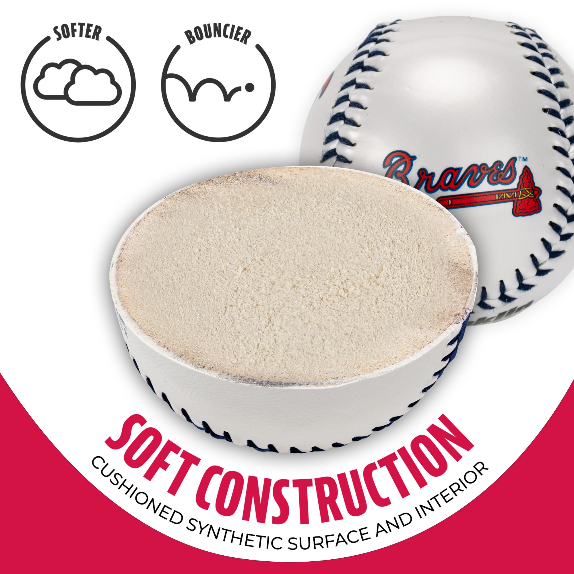 Franklin Atlanta Braves Pearl Baseball product image