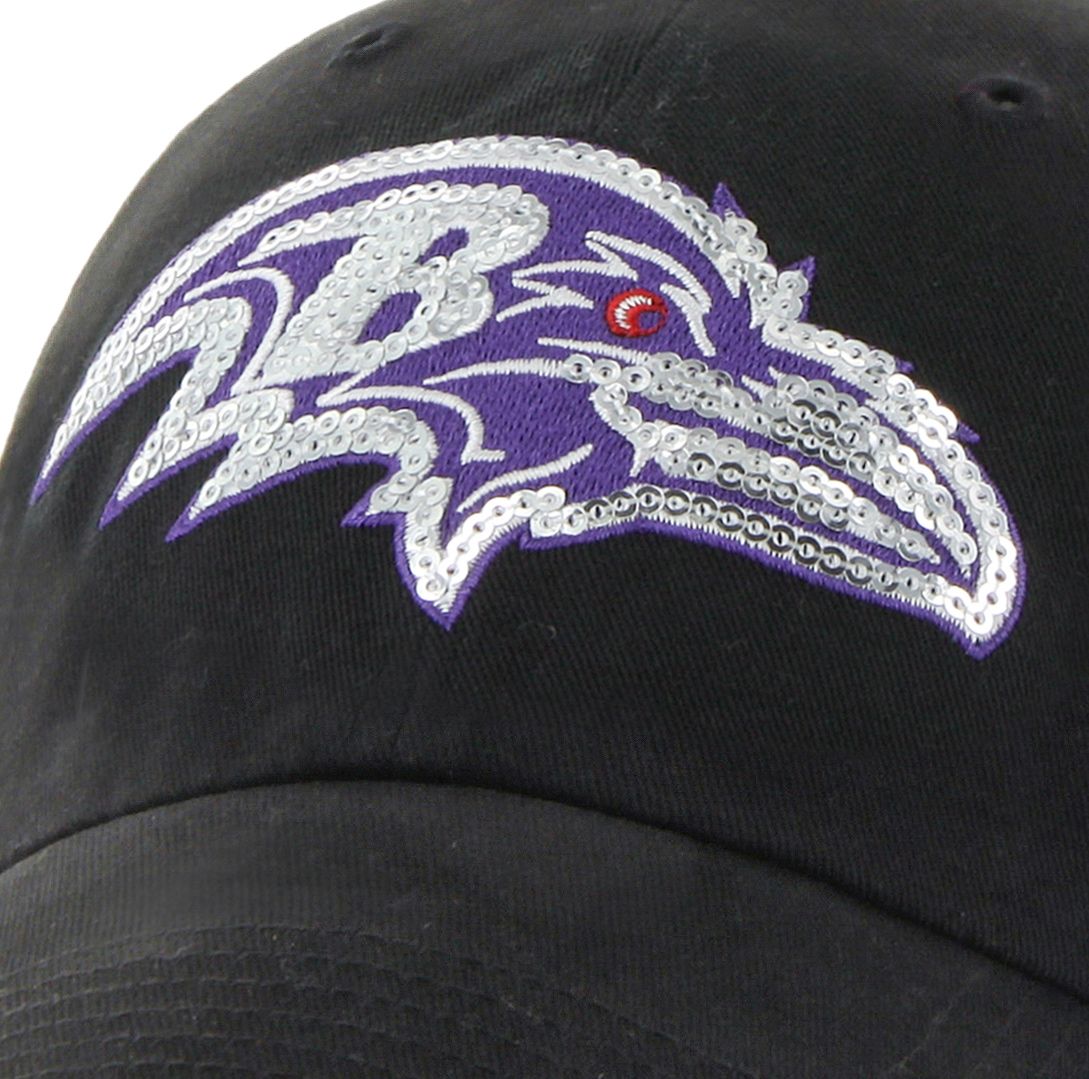 ‘47 Women's Baltimore Ravens Sparkle Logo Black Adjustable Hat product image