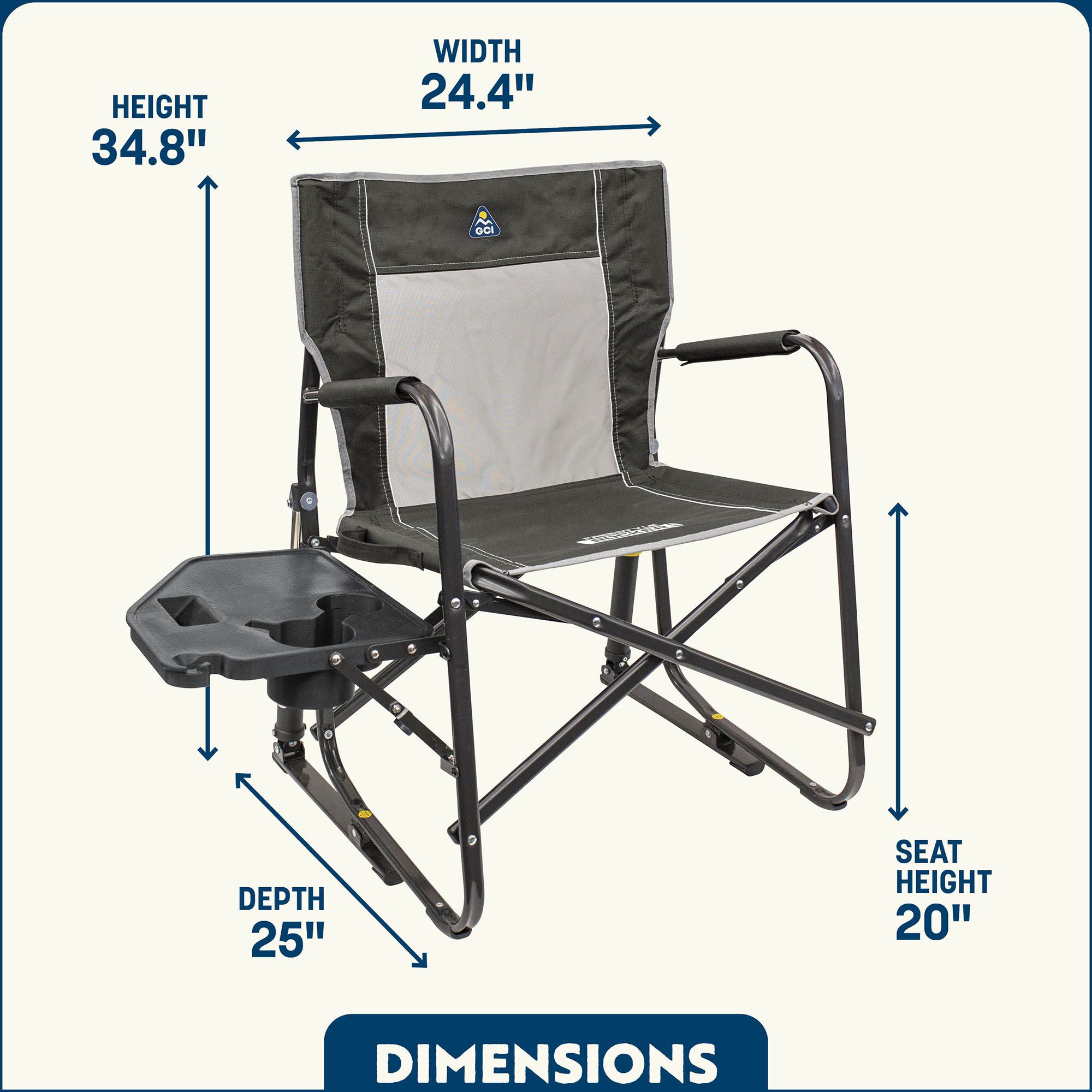 GCI Outdoor Freestyle Rocker Chair with Side Table product image