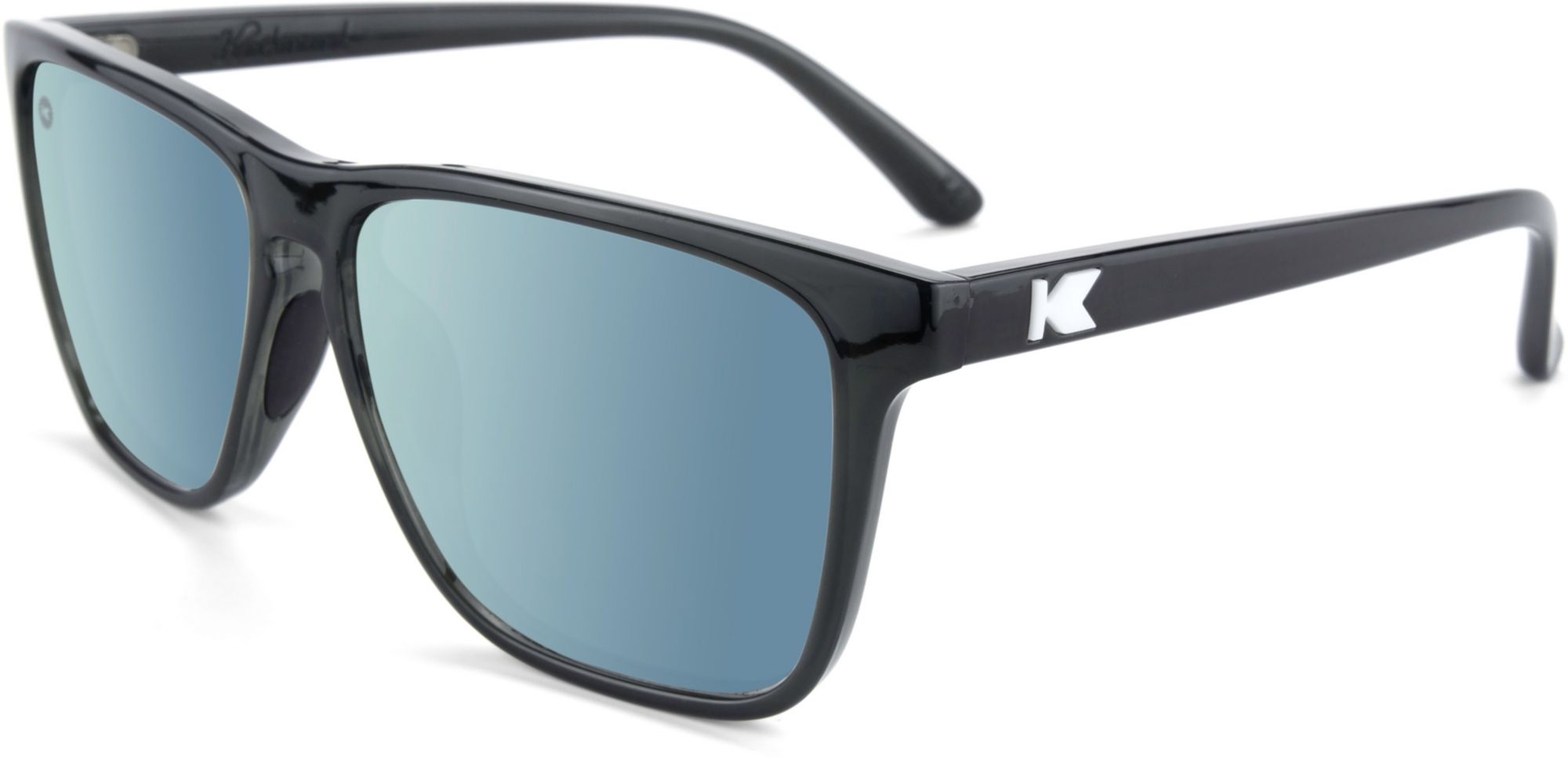 Knockaround Fast Lanes Sport Polarized Jelly Black / Sky Blue Sunglasses product image