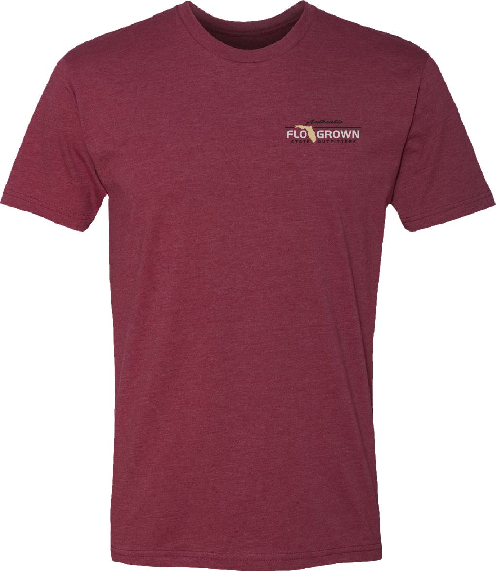 FloGrown Men's Florida State Seminoles Garnet Washed Flag T-Shirt product image