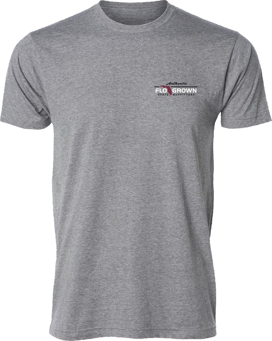 FloGrown Men's Florida State Seminoles Grey Multiplane Bass T-Shirt product image