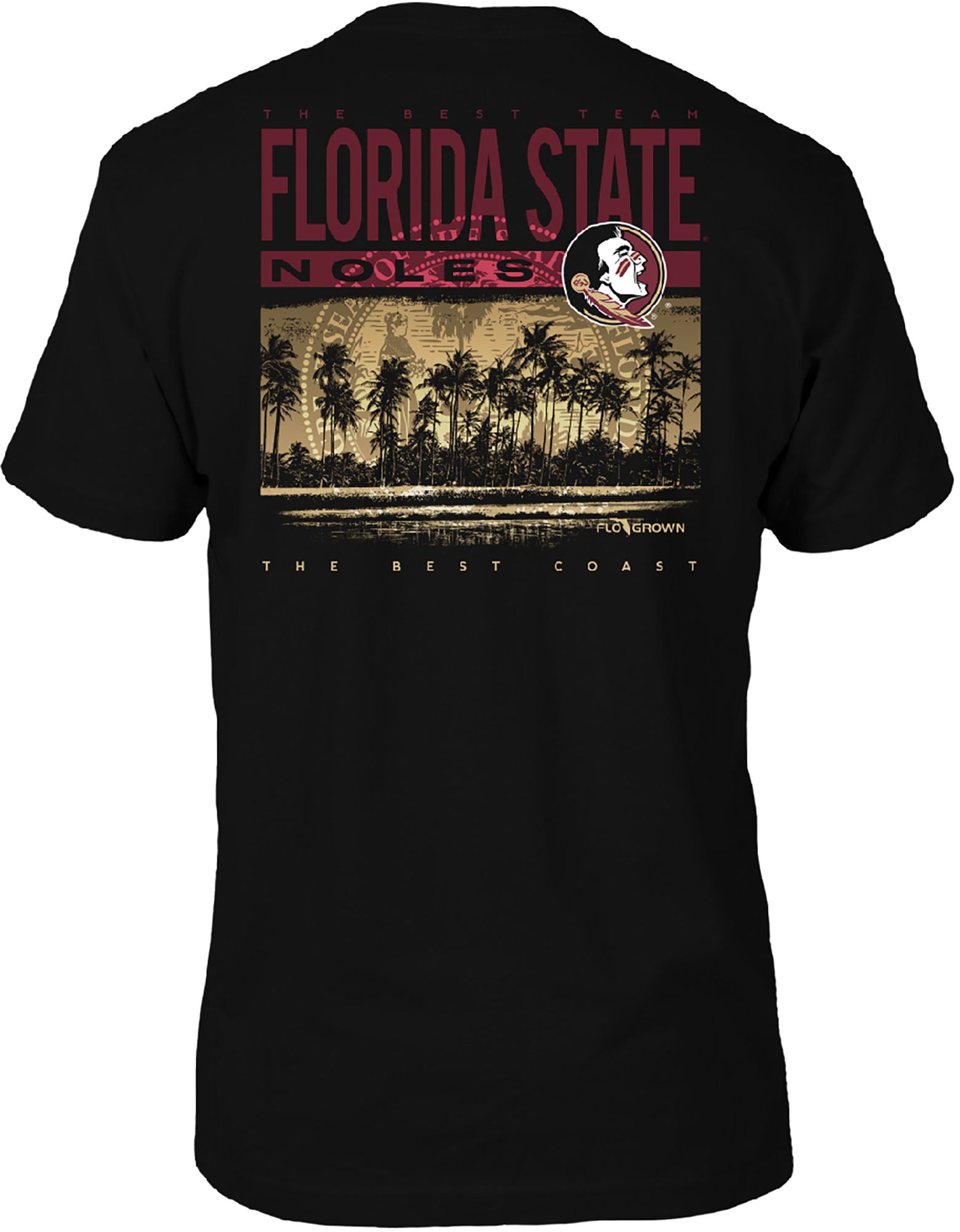 FloGrown Men's Florida State Seminoles Black Best Beach TShirt Dick