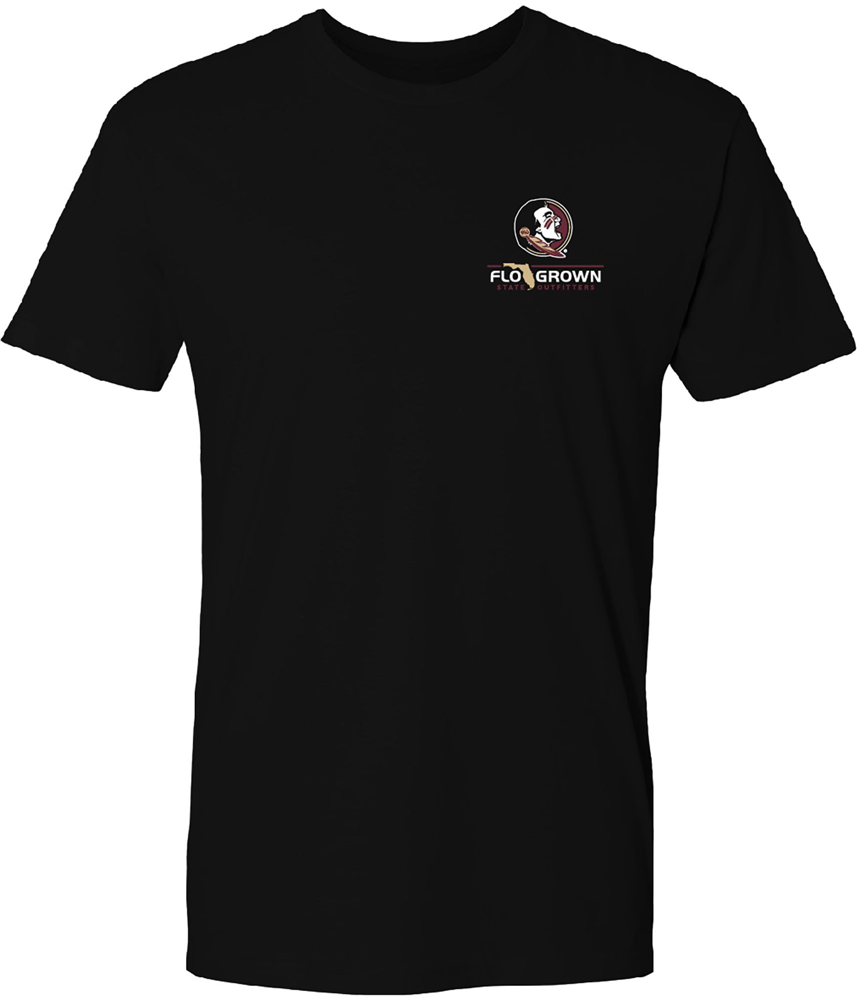 FloGrown Men's Florida State Seminoles Black Best Beach TShirt Dick