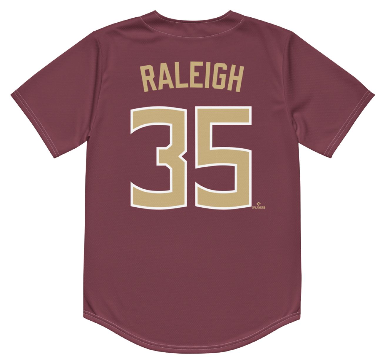 Campus Ink Men's Florida State Seminoles Cal Raleigh #35 Garnet Replica Baseball Jersey product image