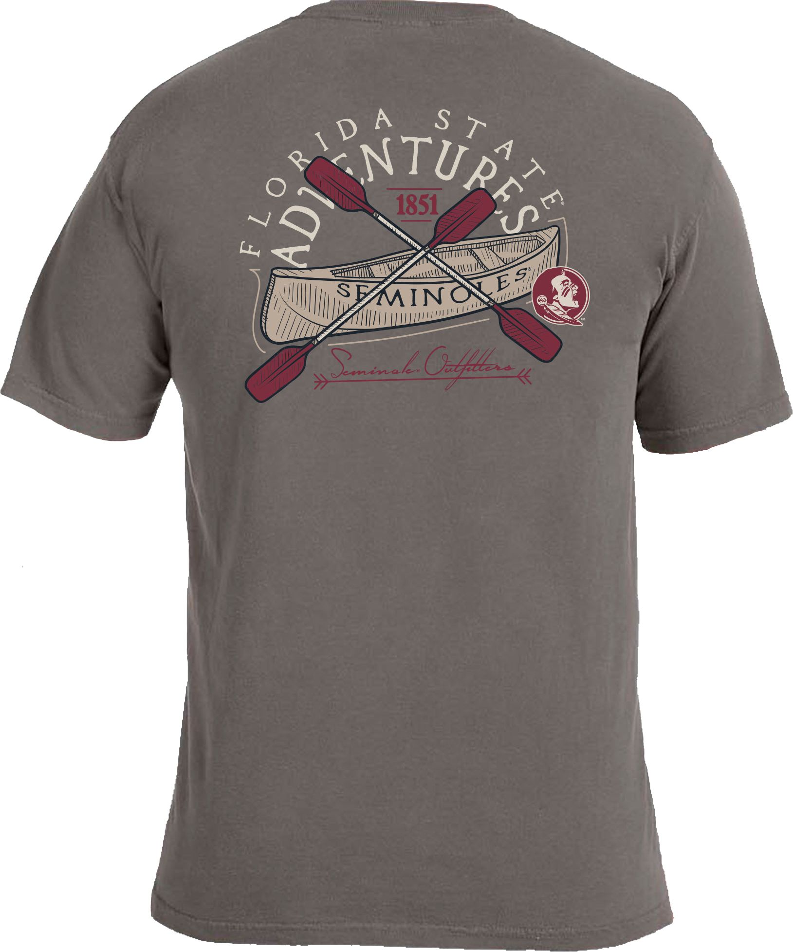 Image One Men's Florida State Seminoles Grey Pocket T-Shirt product image