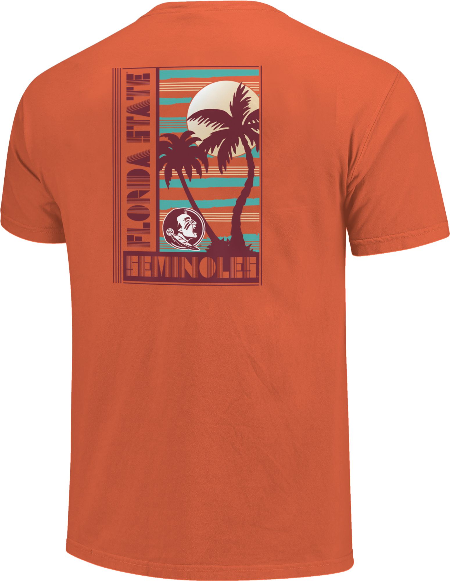 Image One Men's Florida State Seminoles Salmon Retro Beach T-Shirt product image