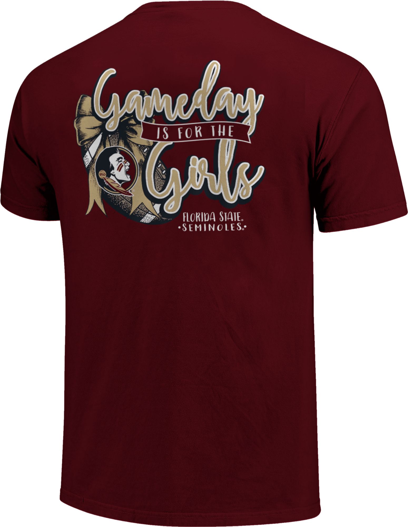 Image One Women's Florida State Seminoles Garnet Gameday Bow T-Shirt product image