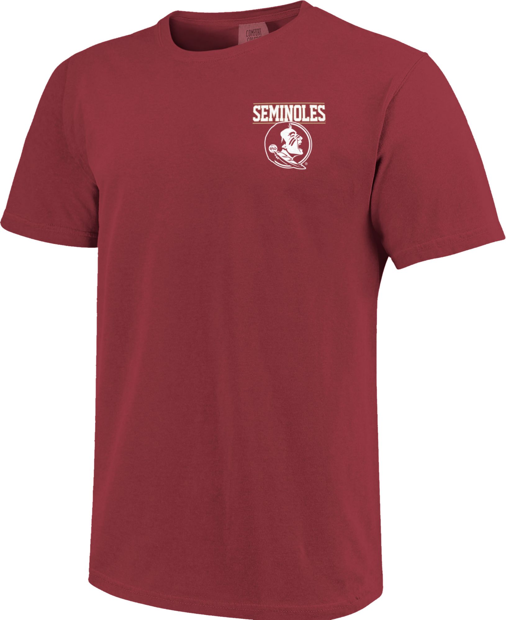 Image One Florida State Seminoles Garnet Striped Stamp T-Shirt