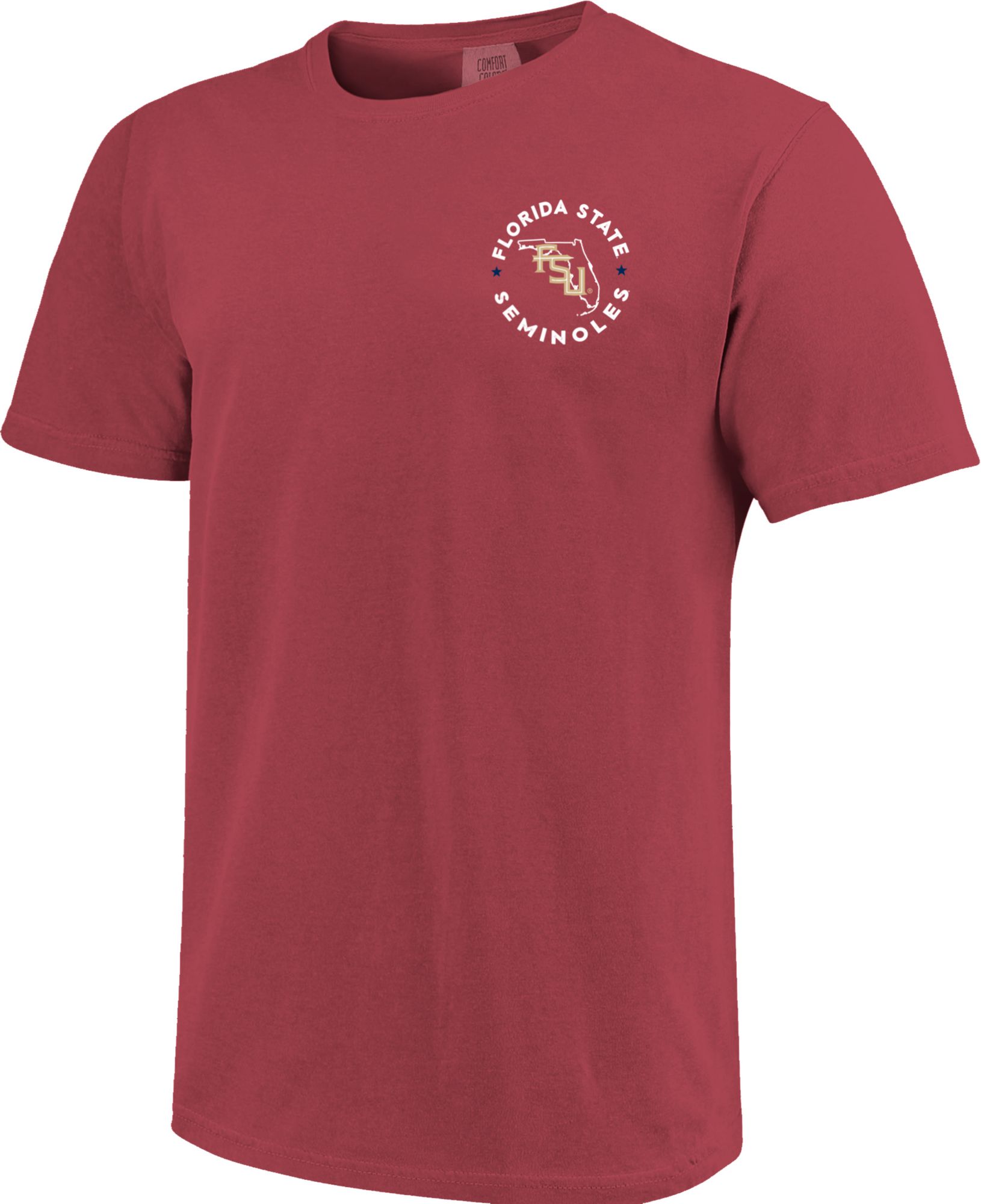 Image One Men's Florida State Seminoles Garnet Circle Graphic T-Shirt