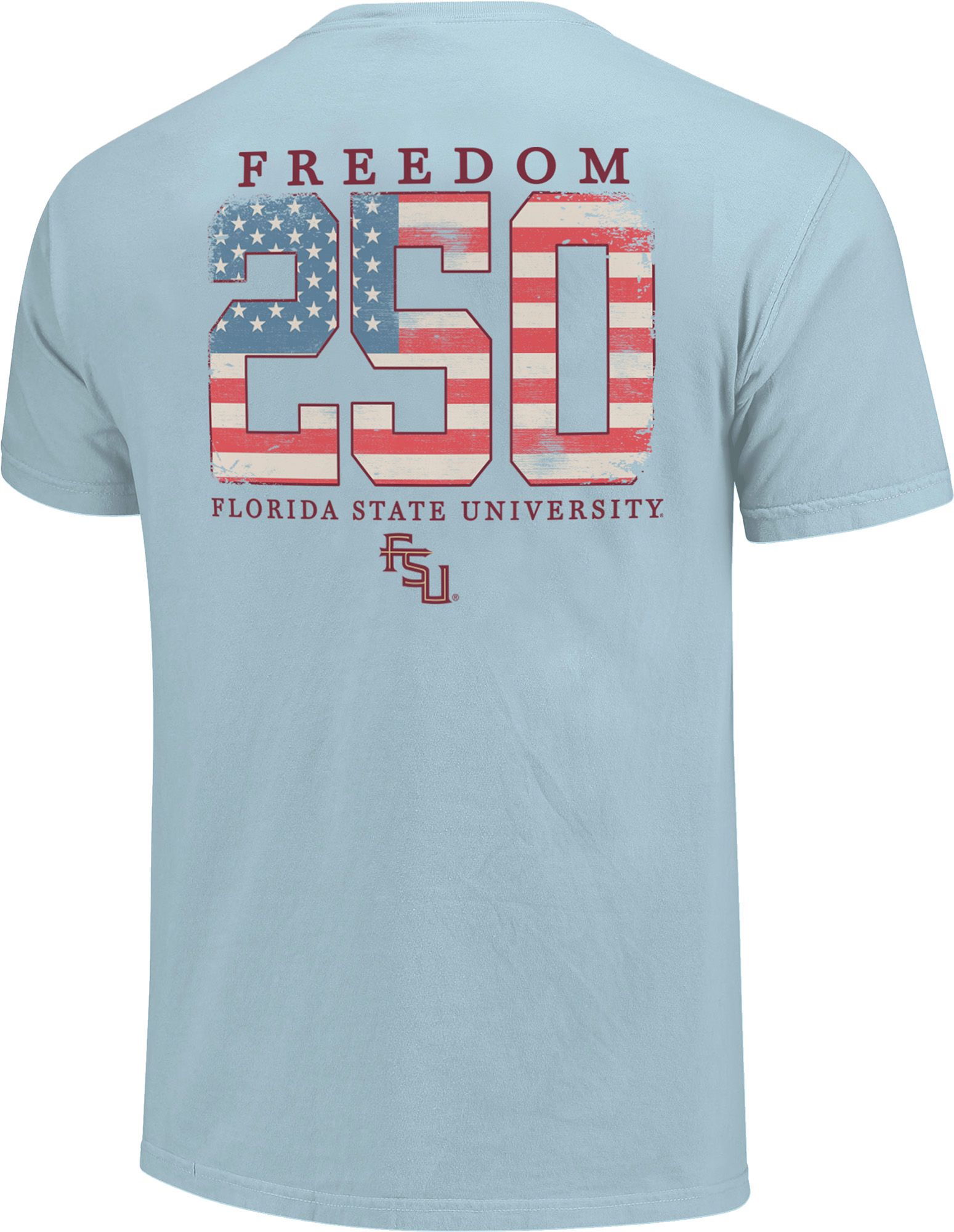 Image One Men's Florida State Seminoles Chambray Americana Mascot 250 T-Shirt product image