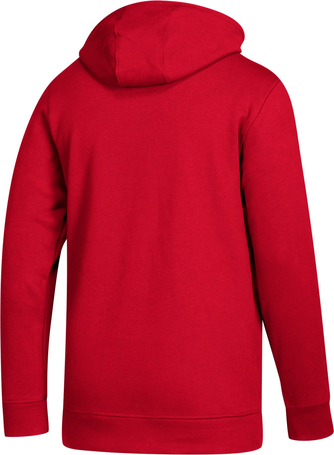adidas Men's Nebraska Cornhuskers Scarlet Logo Fleece Pullover Hoodie product image