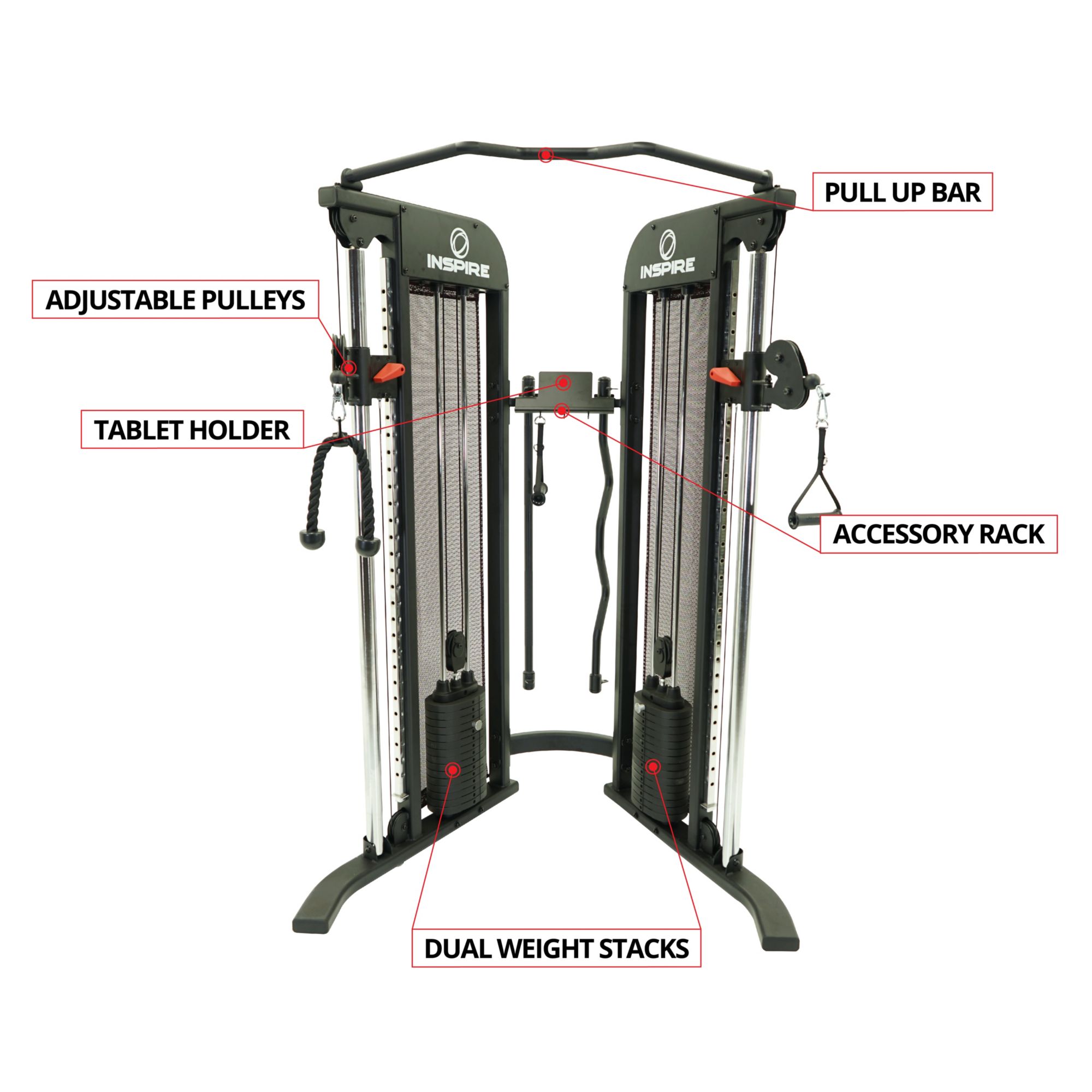 Inspire Fitness All-In-One FTE2.0 Functional Trainer with Centr Training from Chris Hemsworth's Team product image