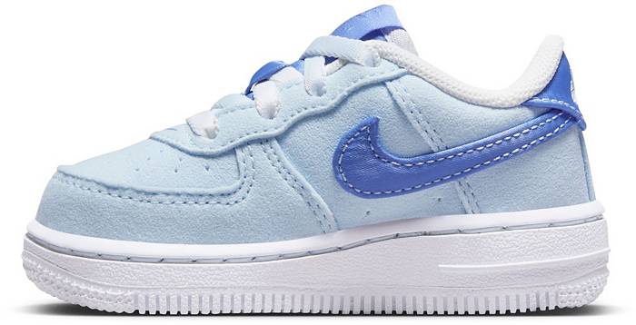 Baby Nike Air Force 1 White / Sport Royal Black (Size 2.5) DS — Roots