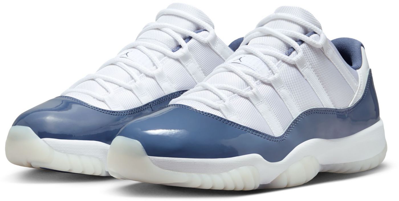 Jordan 11 low blue suede on sale