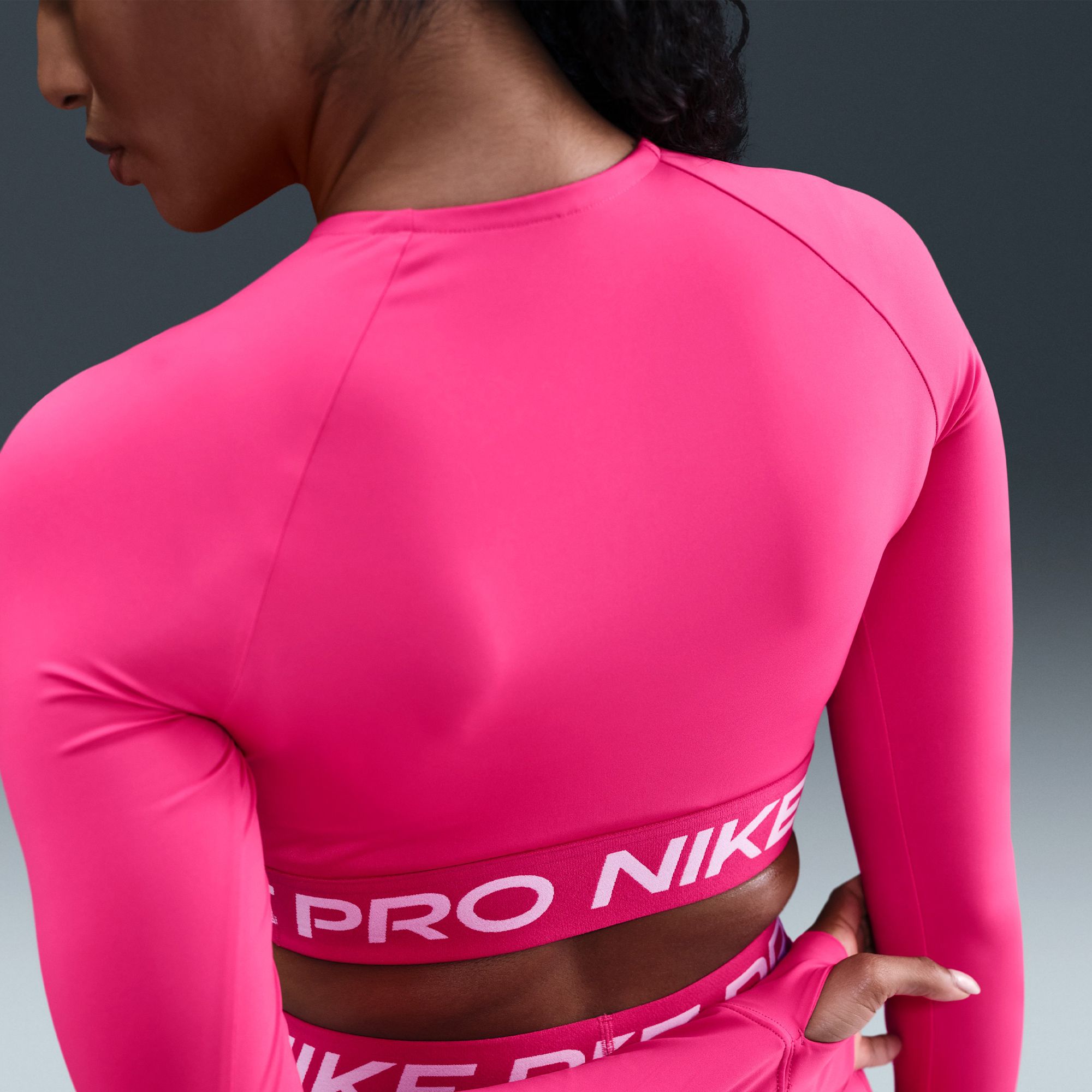 Nike Women's Pro Dri-FIT Cropped Long-Sleeve Top product image