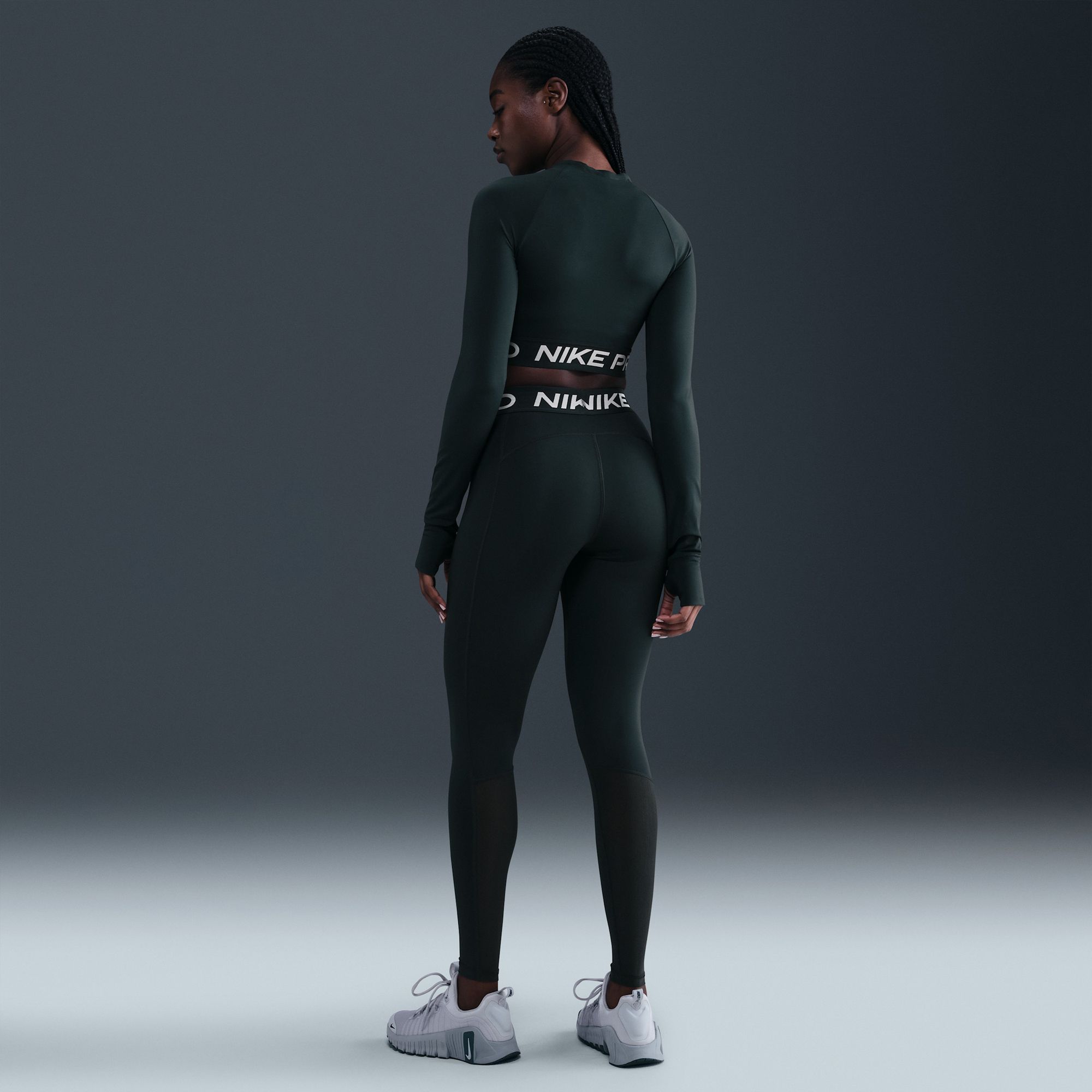 Nike Women's Pro Dri-FIT Cropped Long-Sleeve Top product image