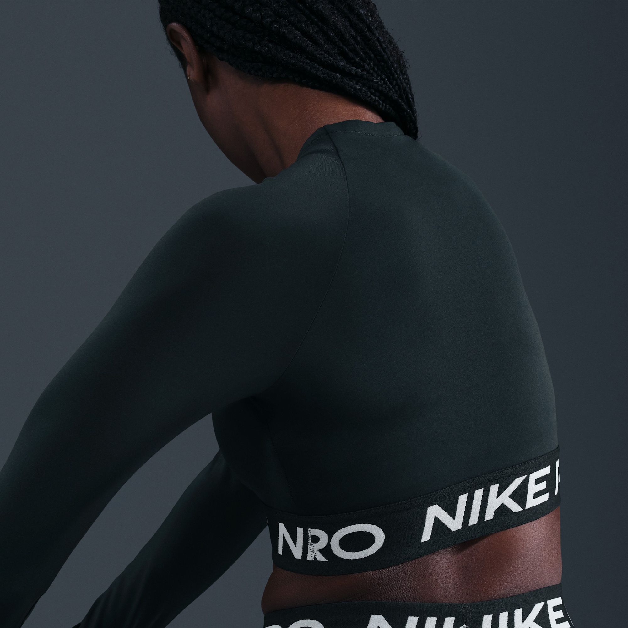 Nike Women's Pro Dri-FIT Cropped Long-Sleeve Top product image