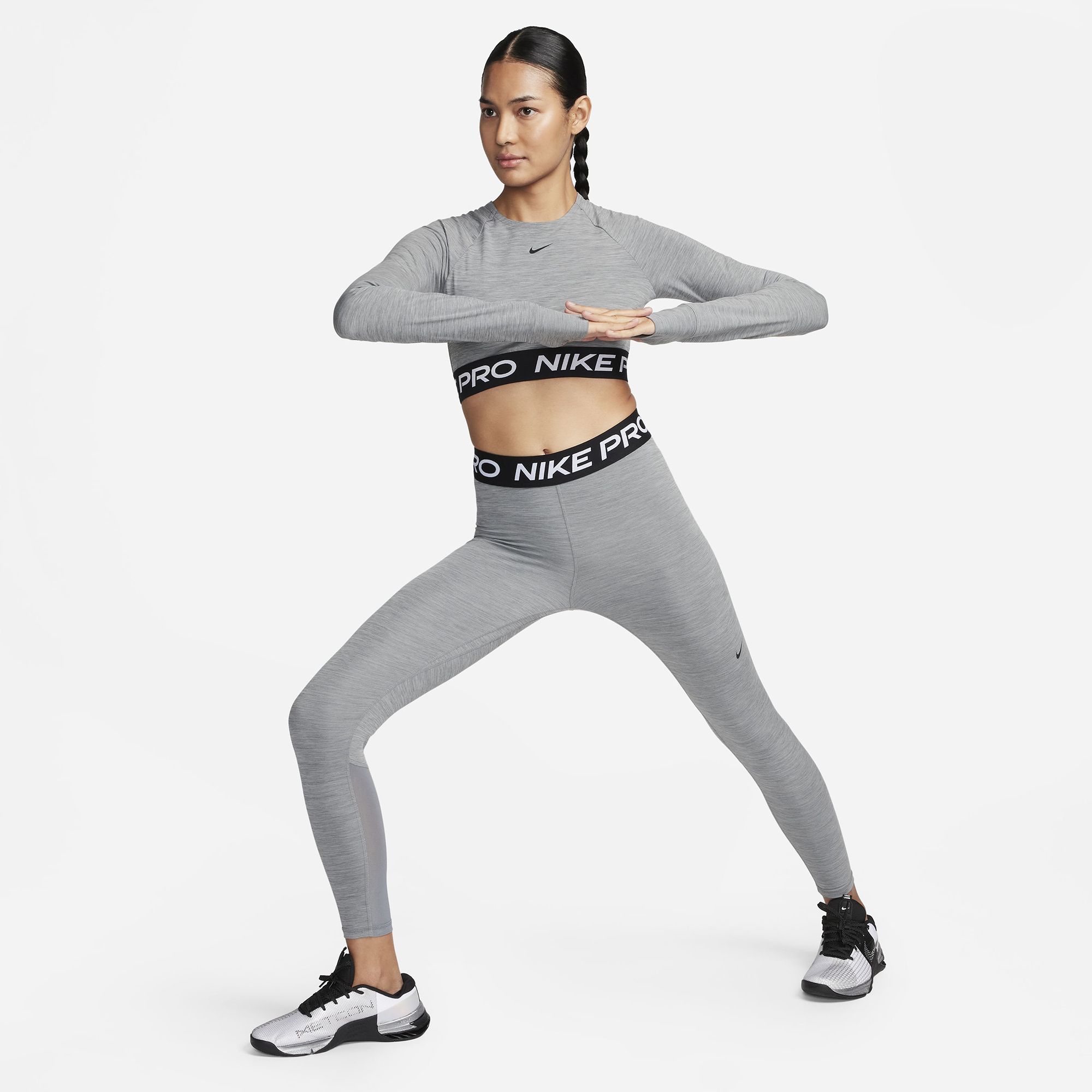 Nike Women's Pro Dri-FIT Cropped Long-Sleeve Top product image