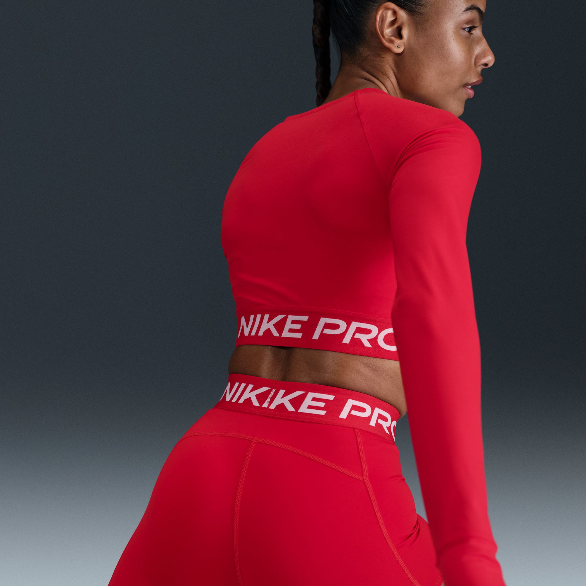 Nike Women's Pro Dri-FIT Cropped Long-Sleeve Top product image