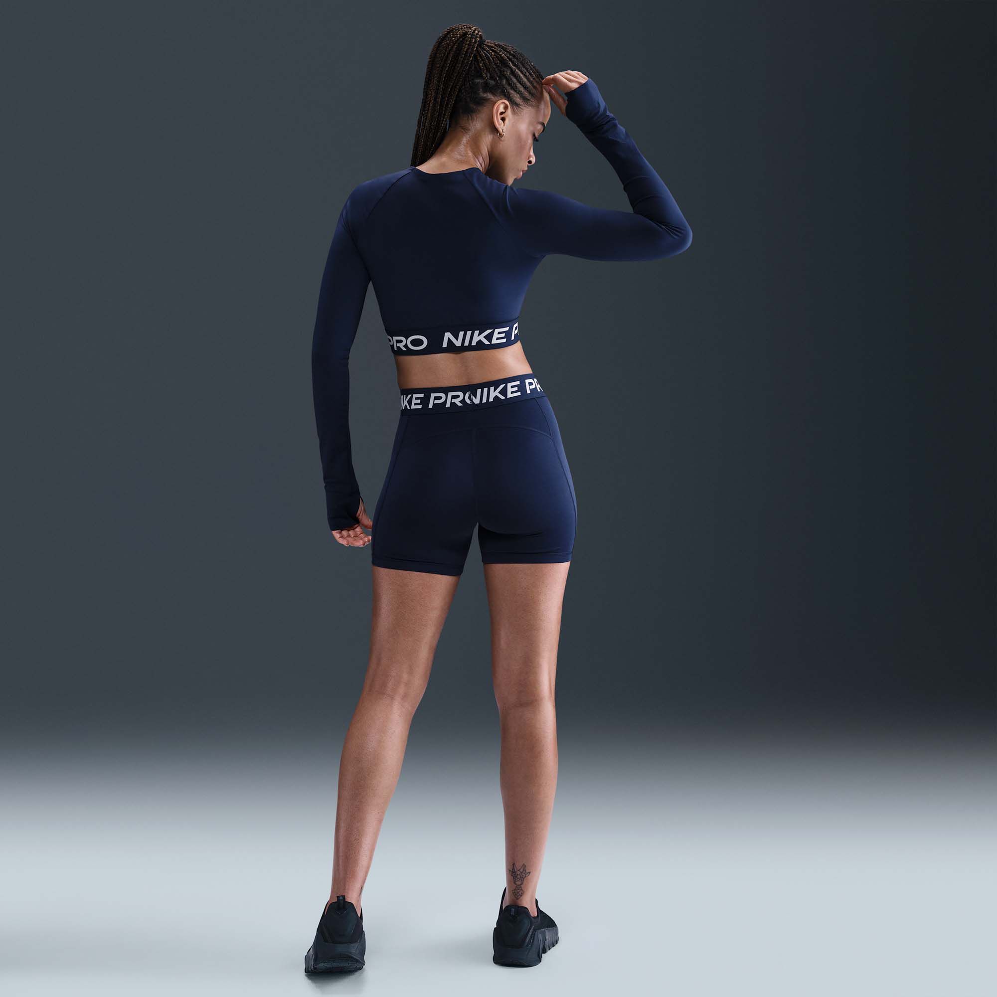 Nike Women's Pro Dri-FIT Cropped Long-Sleeve Top product image