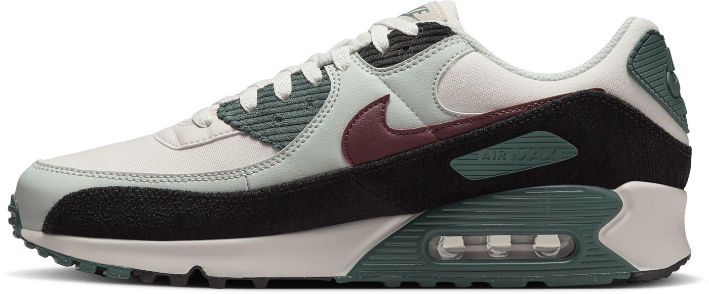 Nike Air Max 90 Premium Phantom Burgundy Crush Vintage Green 9.5