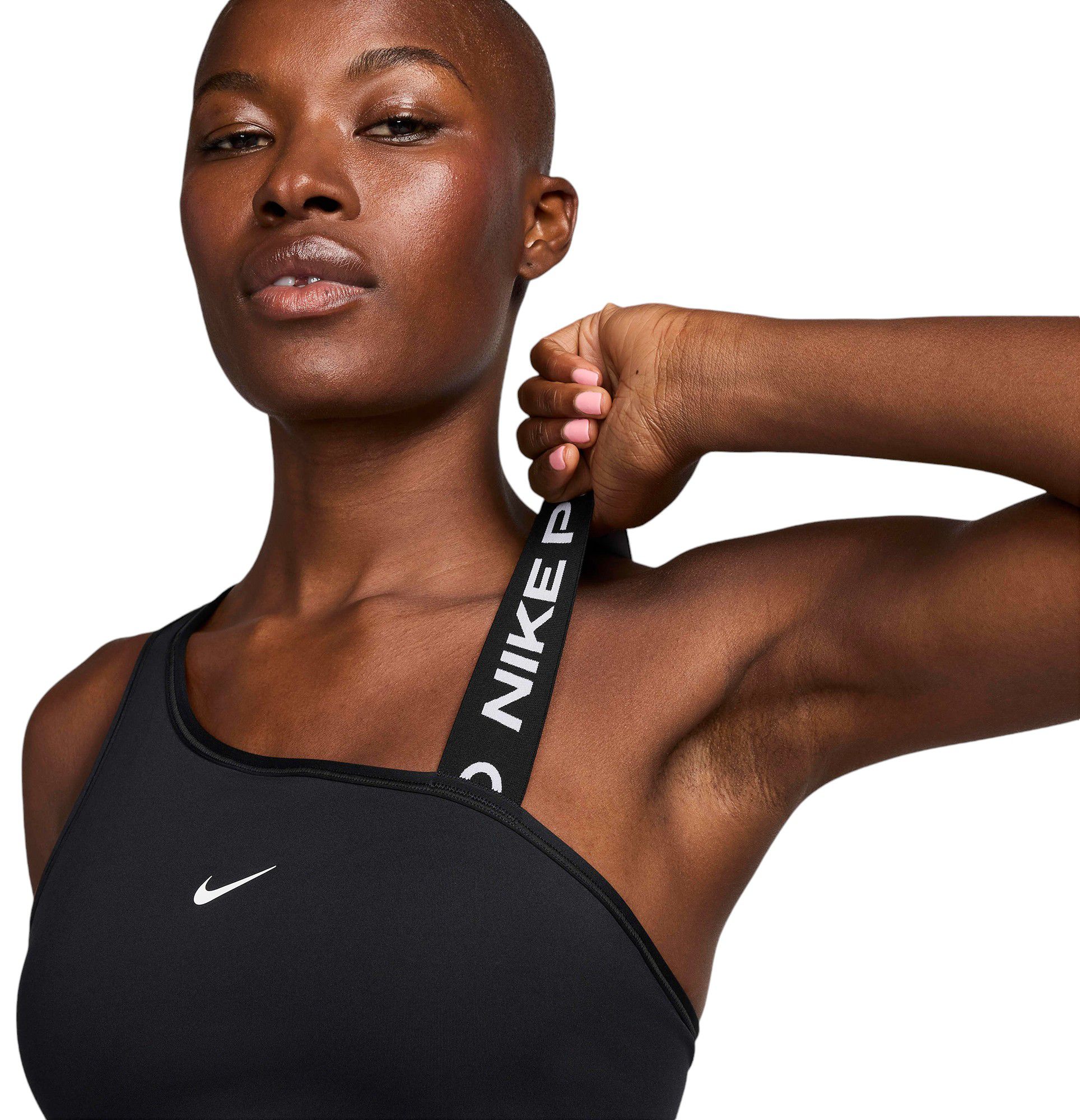 Nike Women's Pro Swoosh Asymmetrical MediumSupport Padded Sports Bra