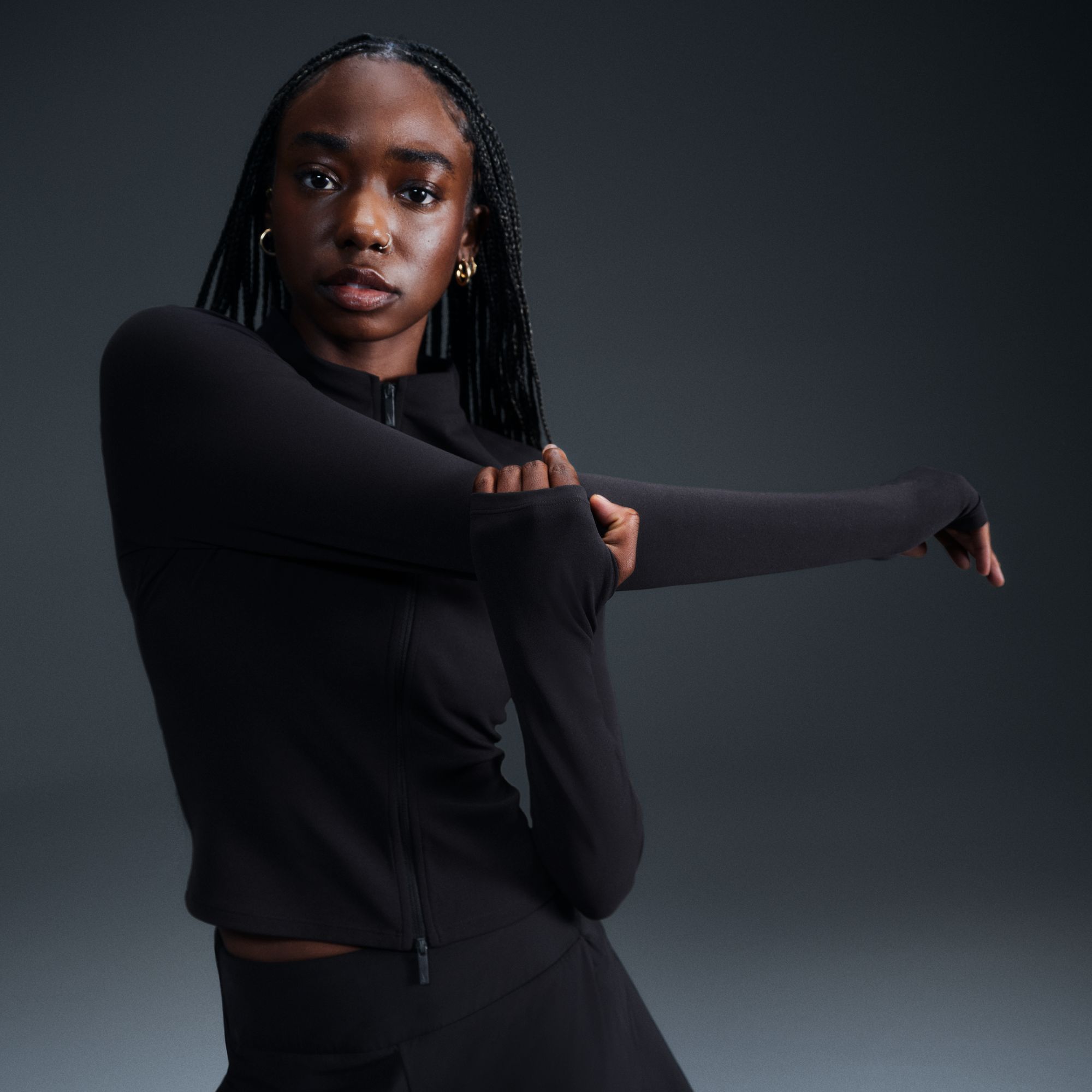 Nike Women's Zenvy Dri-FIT Full-Zip Long-Sleeve Top product image