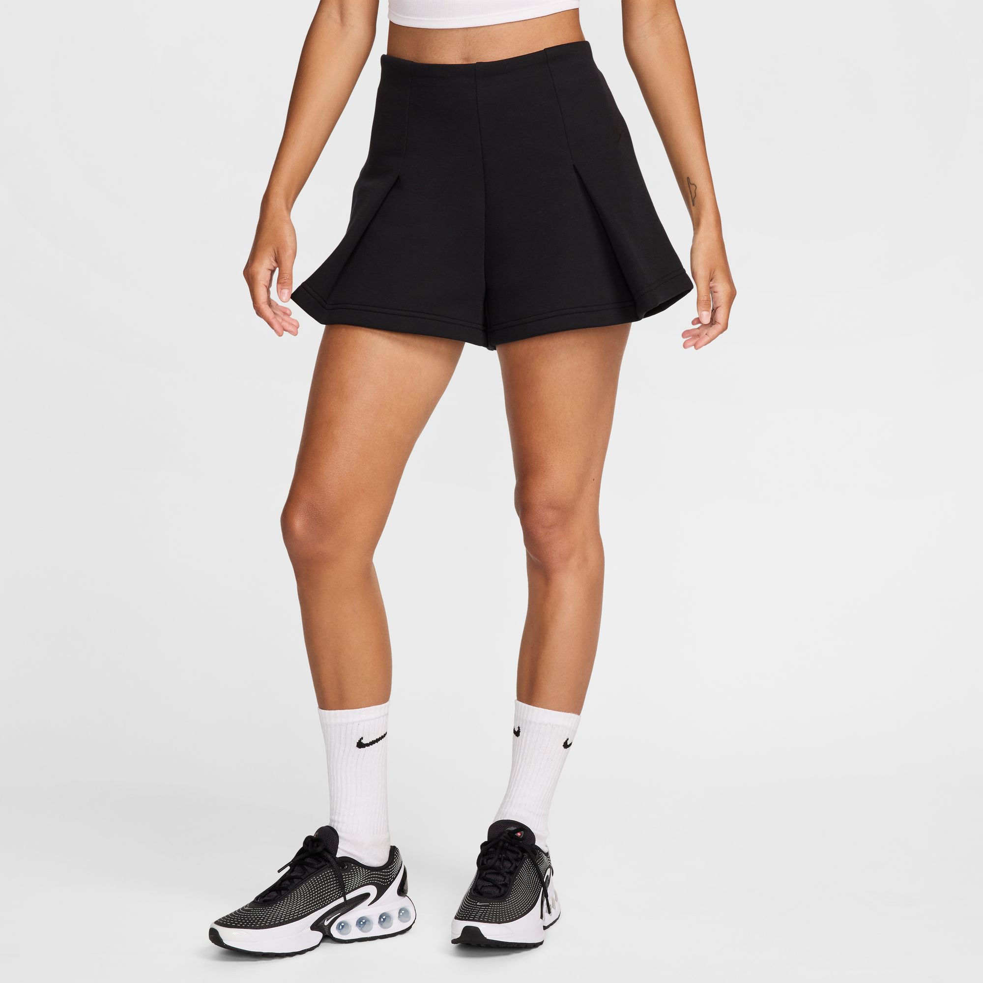 Nike Women's Sportswear Tech Fleece High-Waisted 3" Pleated Shorts product image