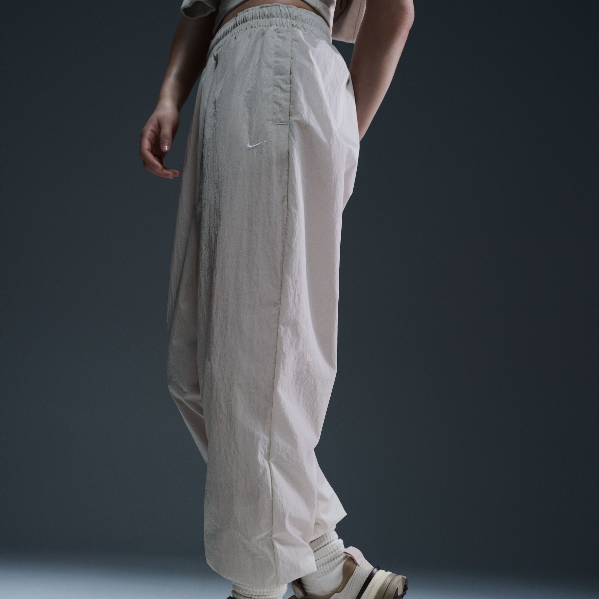 Nike Women's Sportswear Essential Mid-Rise Oversized Woven Joggers product image