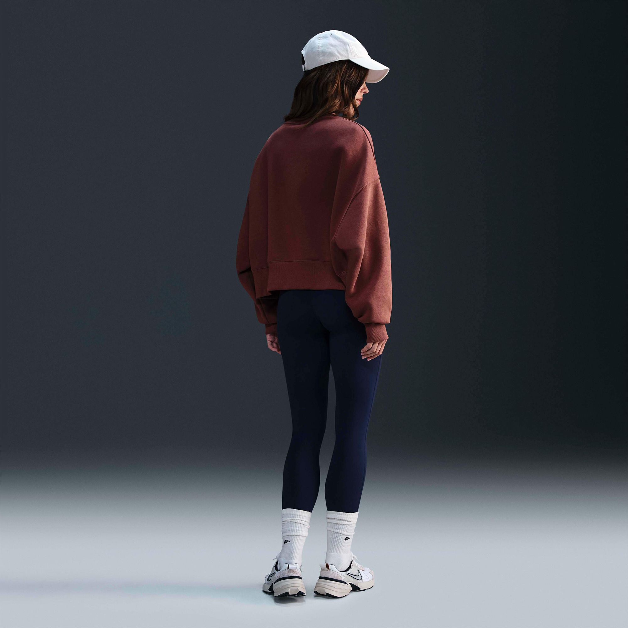 Nike Women's Sportswear Phoenix Fleece Over-Oversized Crewneck Logo Sweatshirt product image