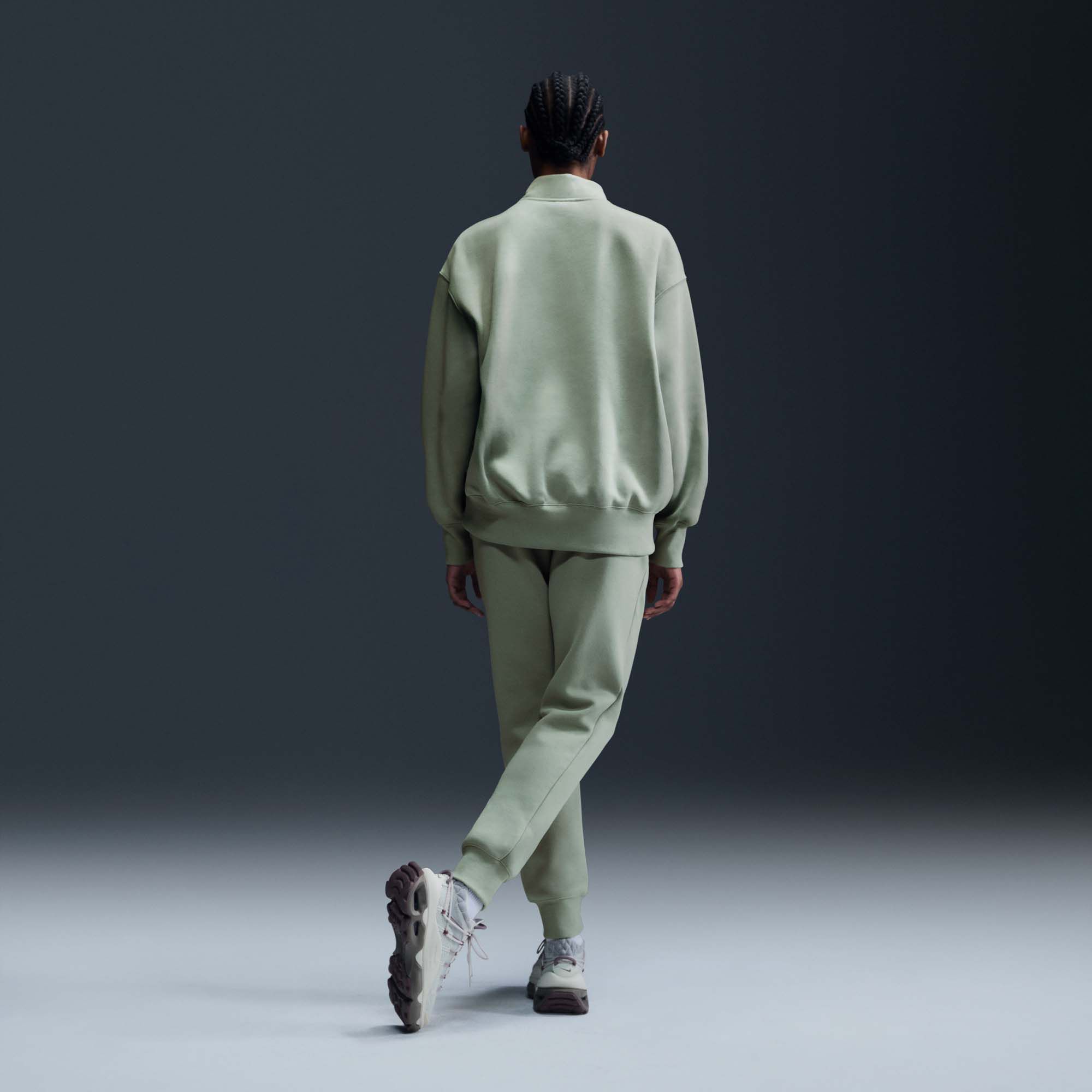 Nike Women's Sportswear Phoenix Fleece Oversized Logo 1/4 Zip Pullover product image