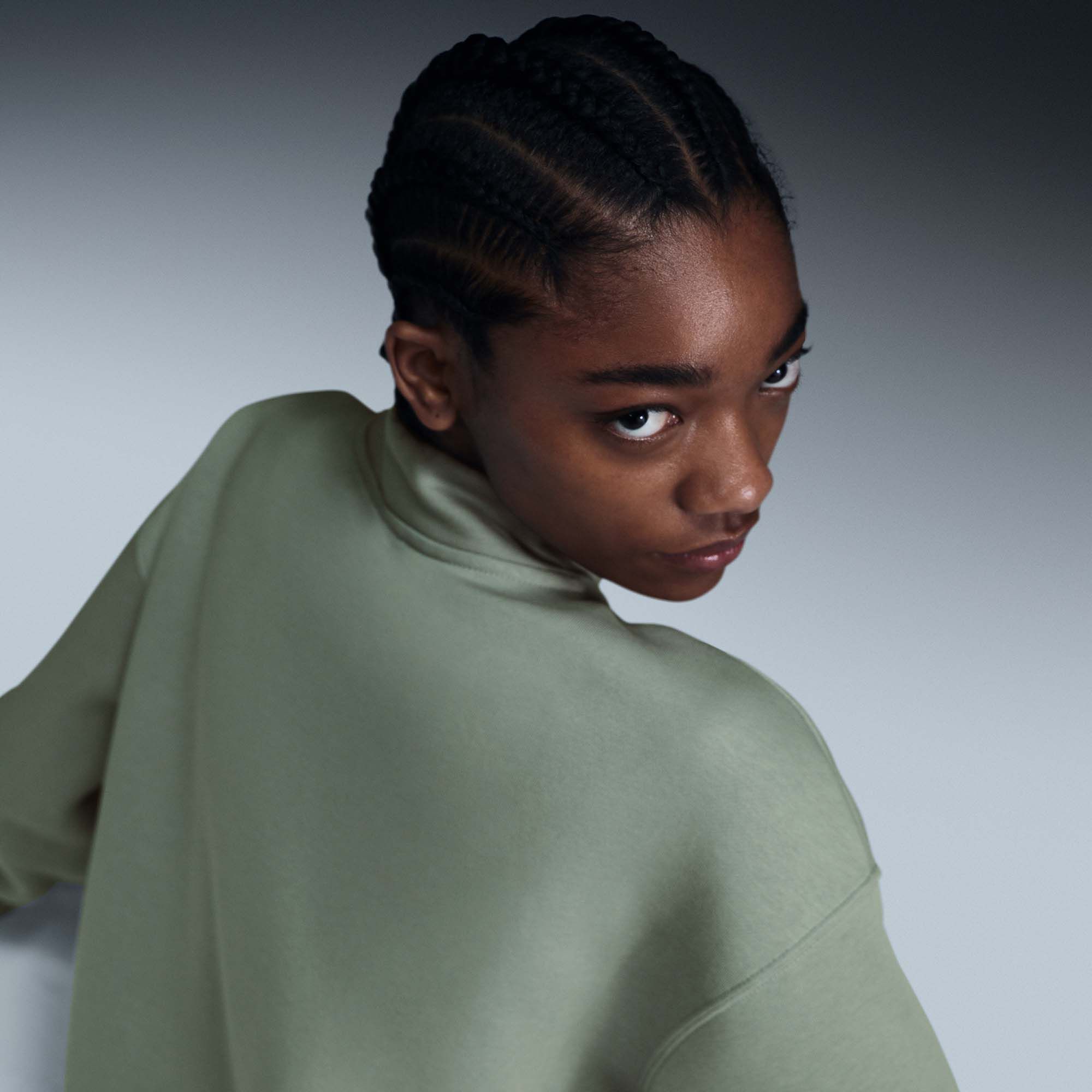 Nike Women's Sportswear Phoenix Fleece Oversized Logo 1/4 Zip Pullover product image