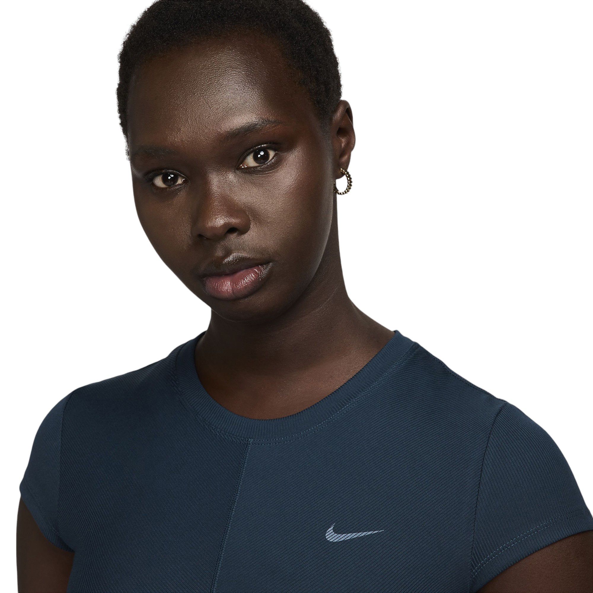 Nike Women's One Fitted Rib Dri-FIT Short-Sleeve Cropped Top product image