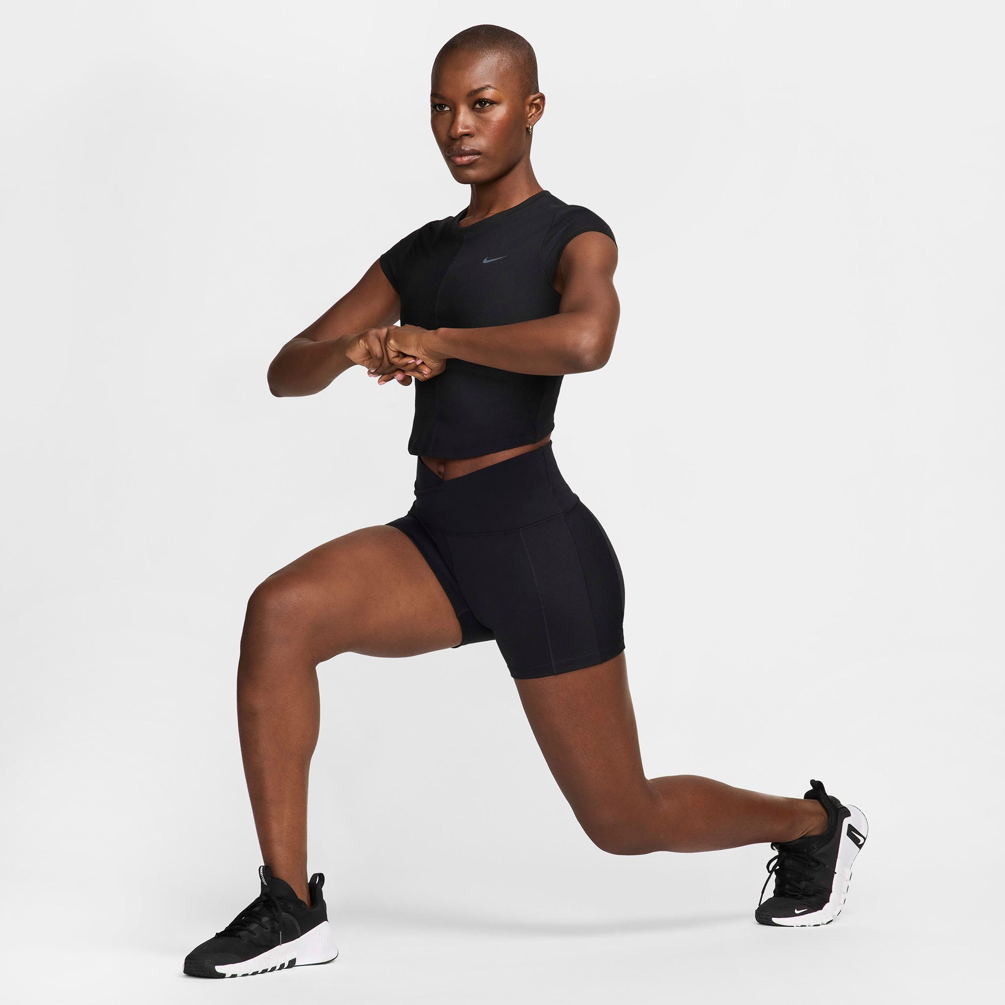 Nike Women's One Fitted Rib Dri-FIT Short-Sleeve Cropped Top product image