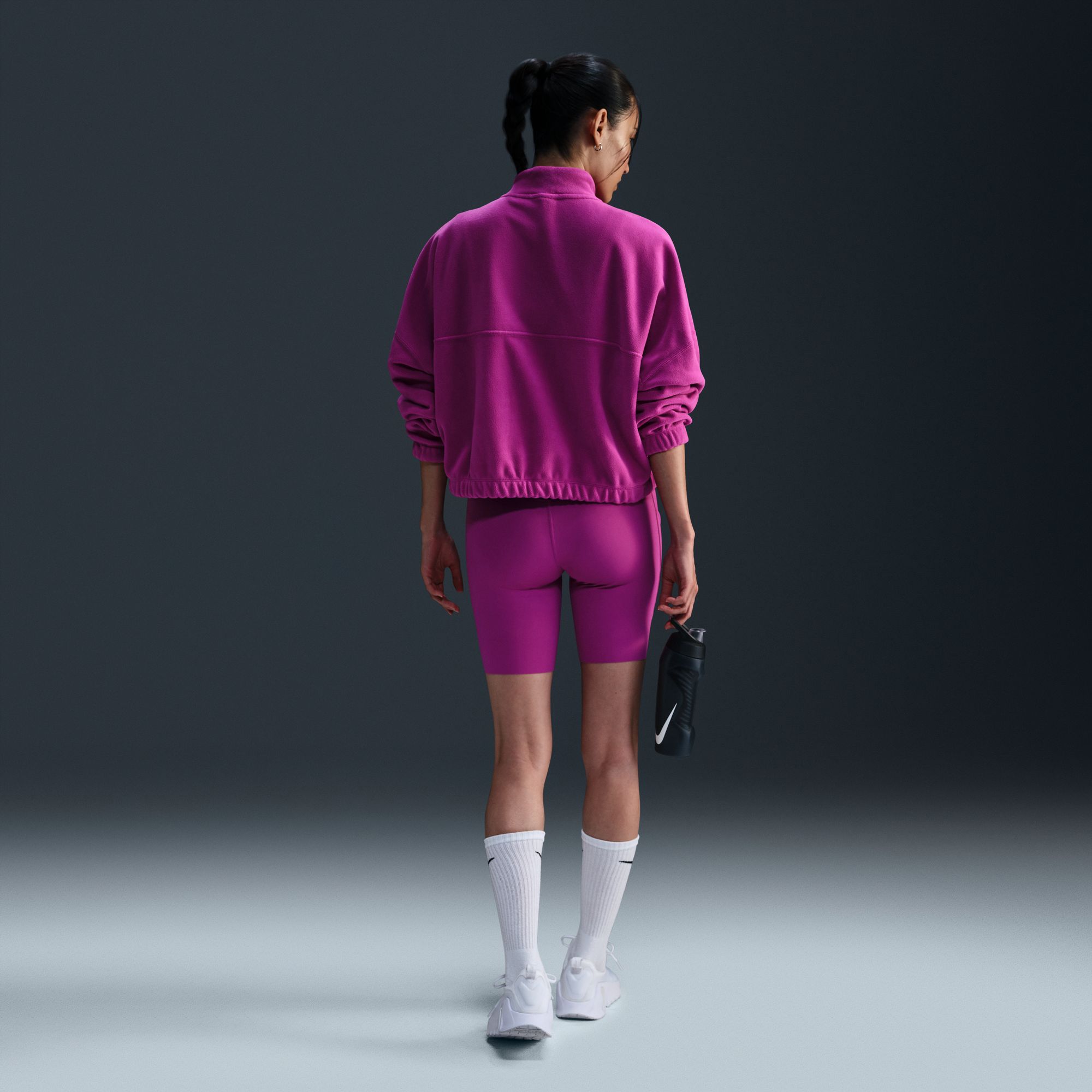 Nike Women's One Therma-FIT Oversized 1/2-Zip Fleece Top product image
