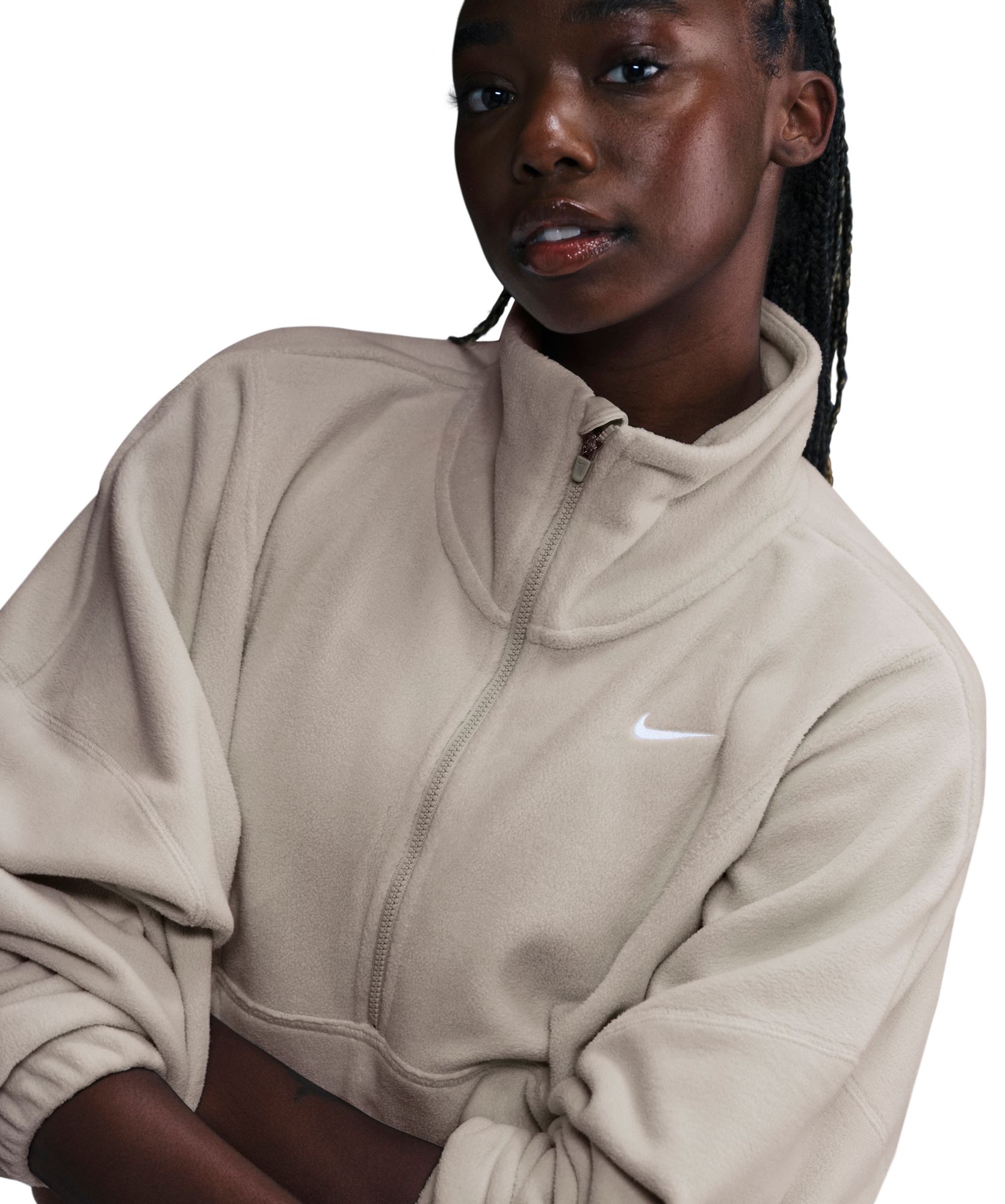 Nike Women's One Therma-FIT Oversized 1/2-Zip Fleece Top product image
