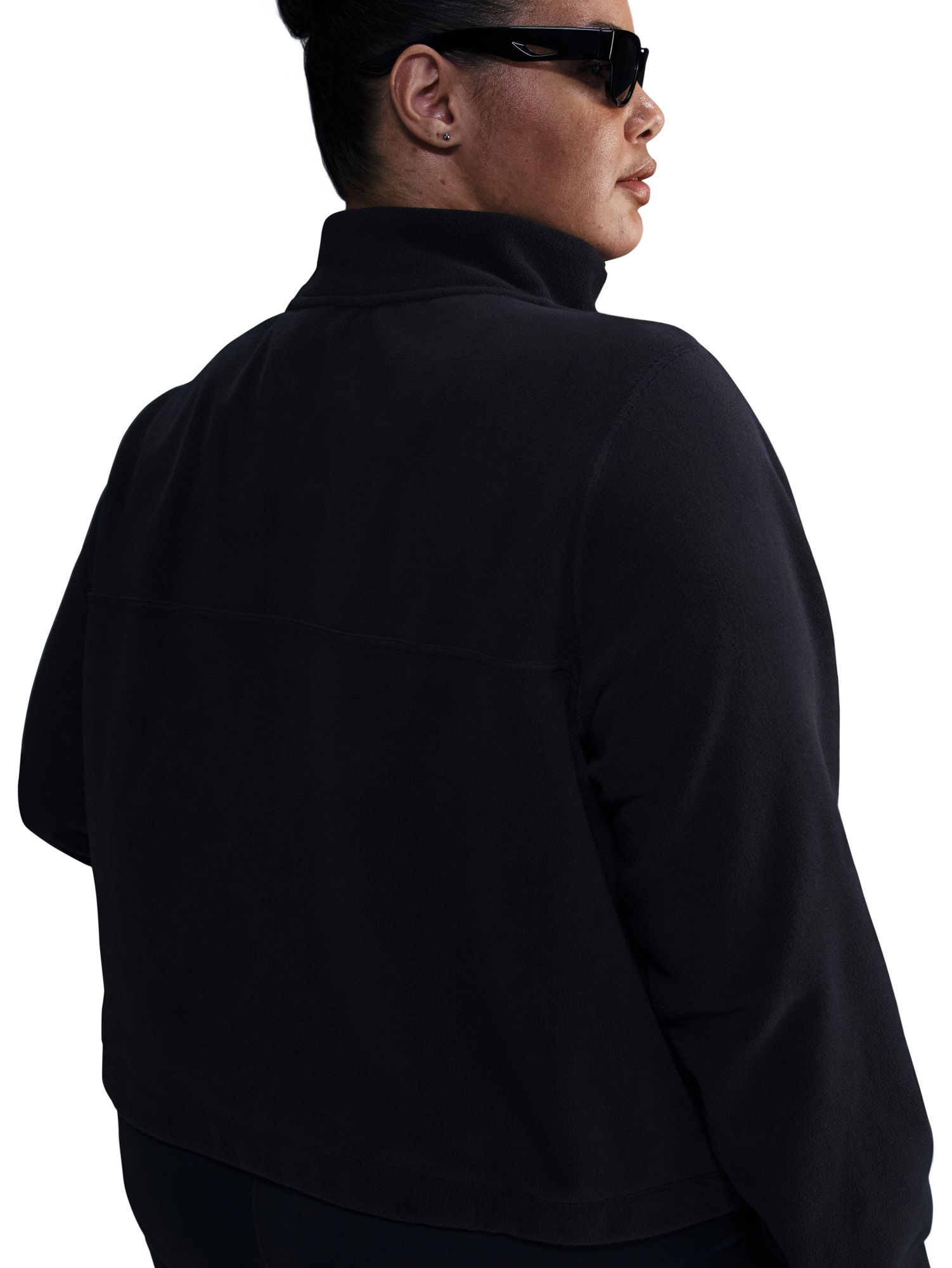 Nike Women's One Therma-FIT Oversized 1/2-Zip Fleece Top (Plus Size) product image