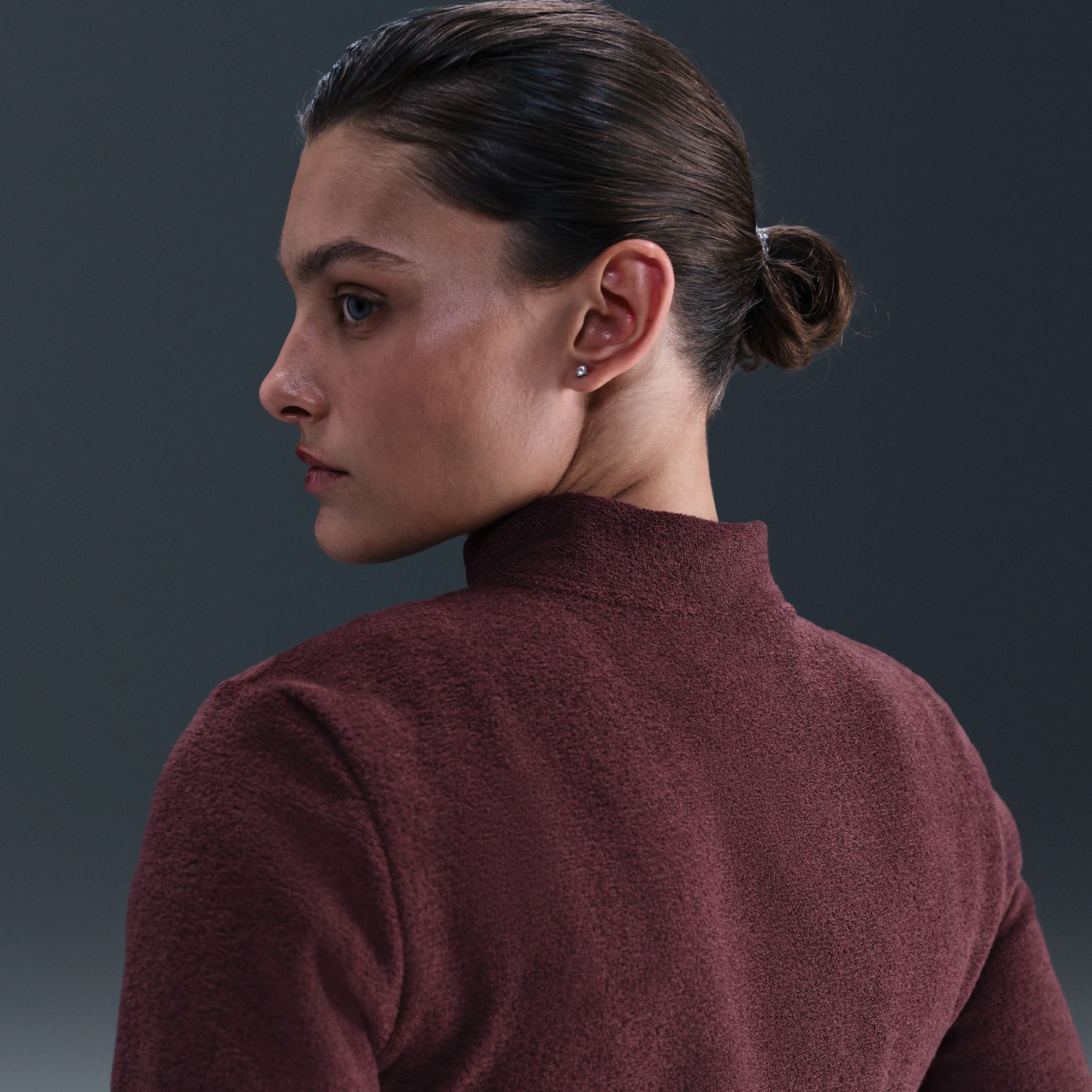 Nike Women's Sportswear Phoenix Plush Slim Long-Sleeve Cozy Fleece 1/2-Zip product image