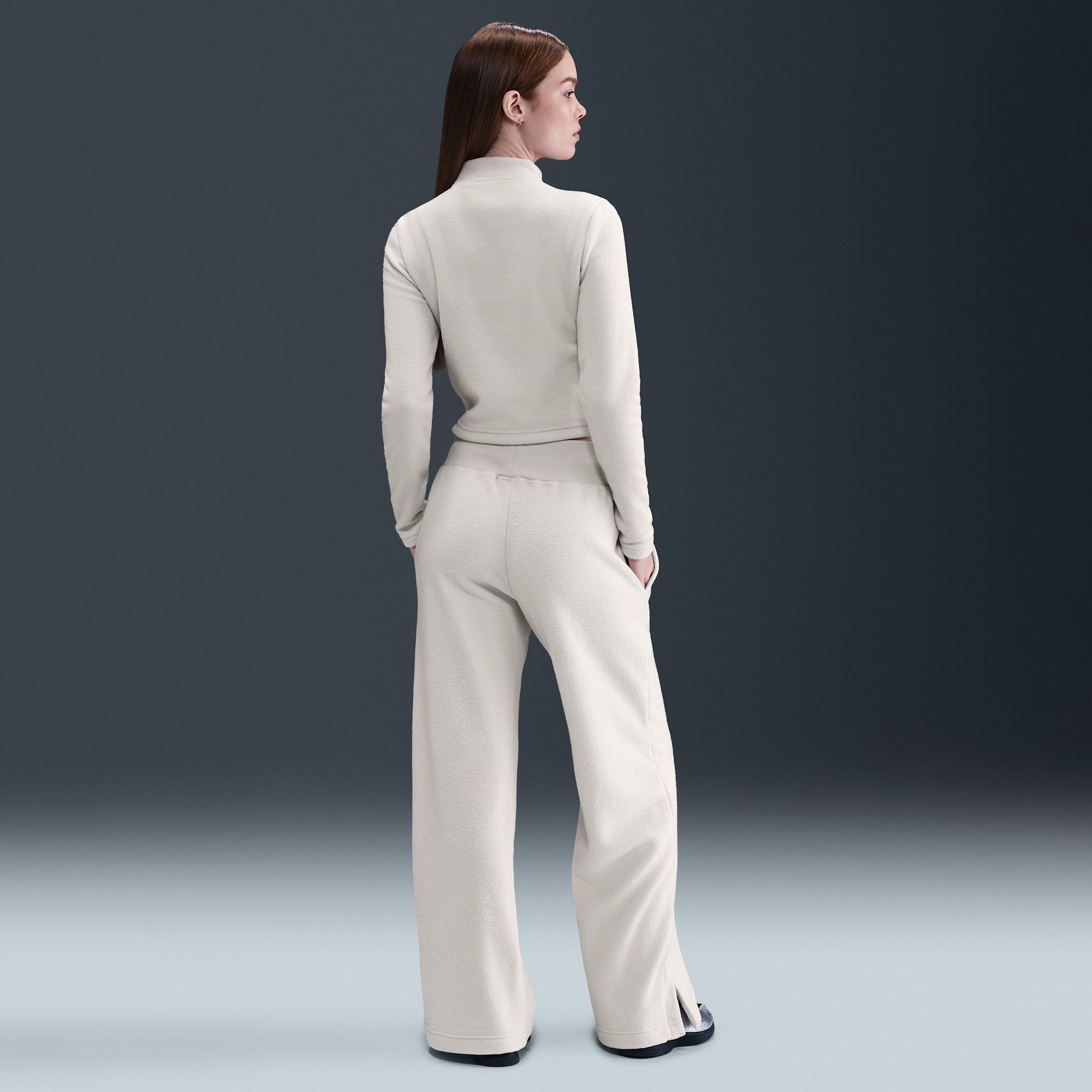 Nike Women's Sportswear Phoenix Plush Slim Long-Sleeve Cozy Fleece 1/2-Zip product image