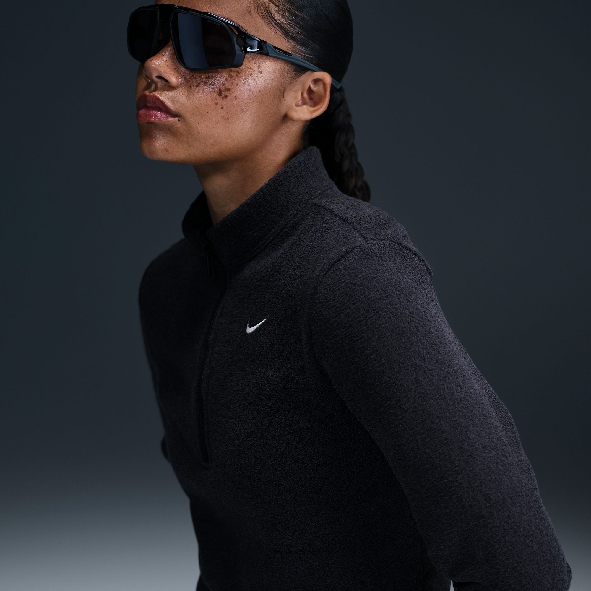 Nike Women's Sportswear Phoenix Plush Slim Long-Sleeve Cozy Fleece 1/2-Zip product image