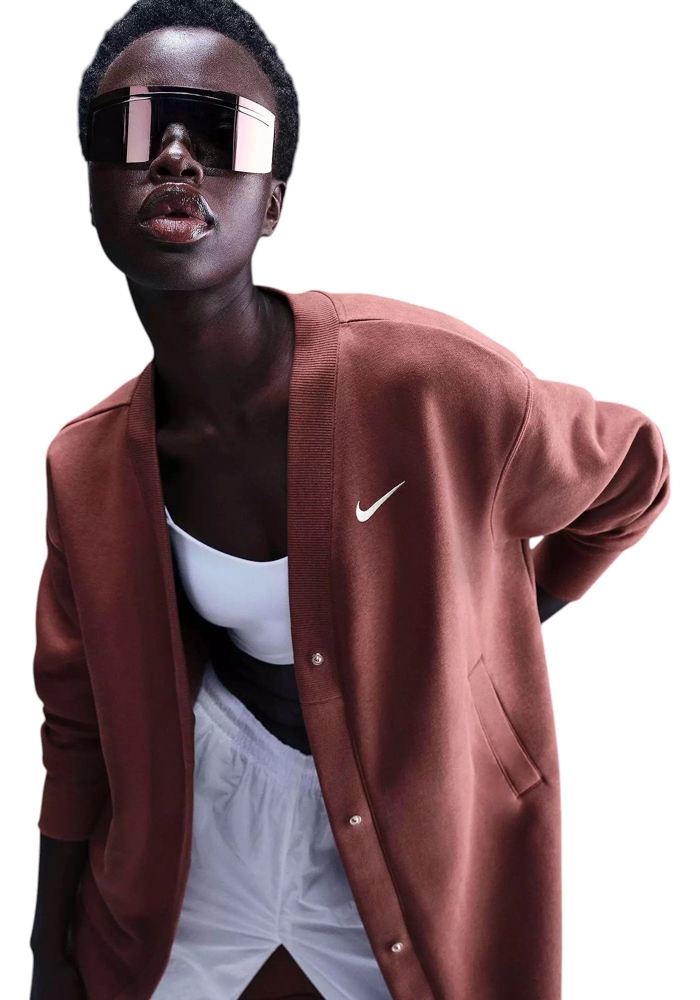 Nike long cardigan online