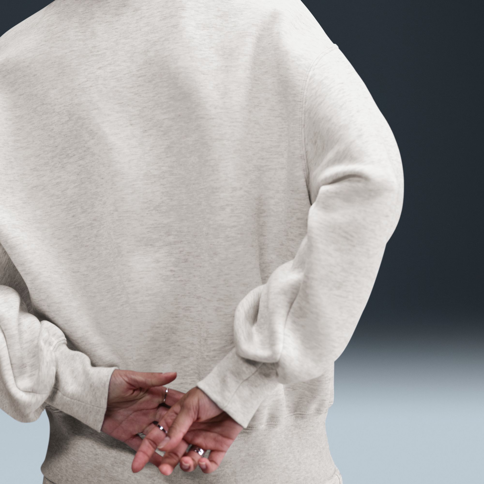 Nike Women's Sportswear Tech Fleece Oversized Crew-Neck Sweatshirt product image